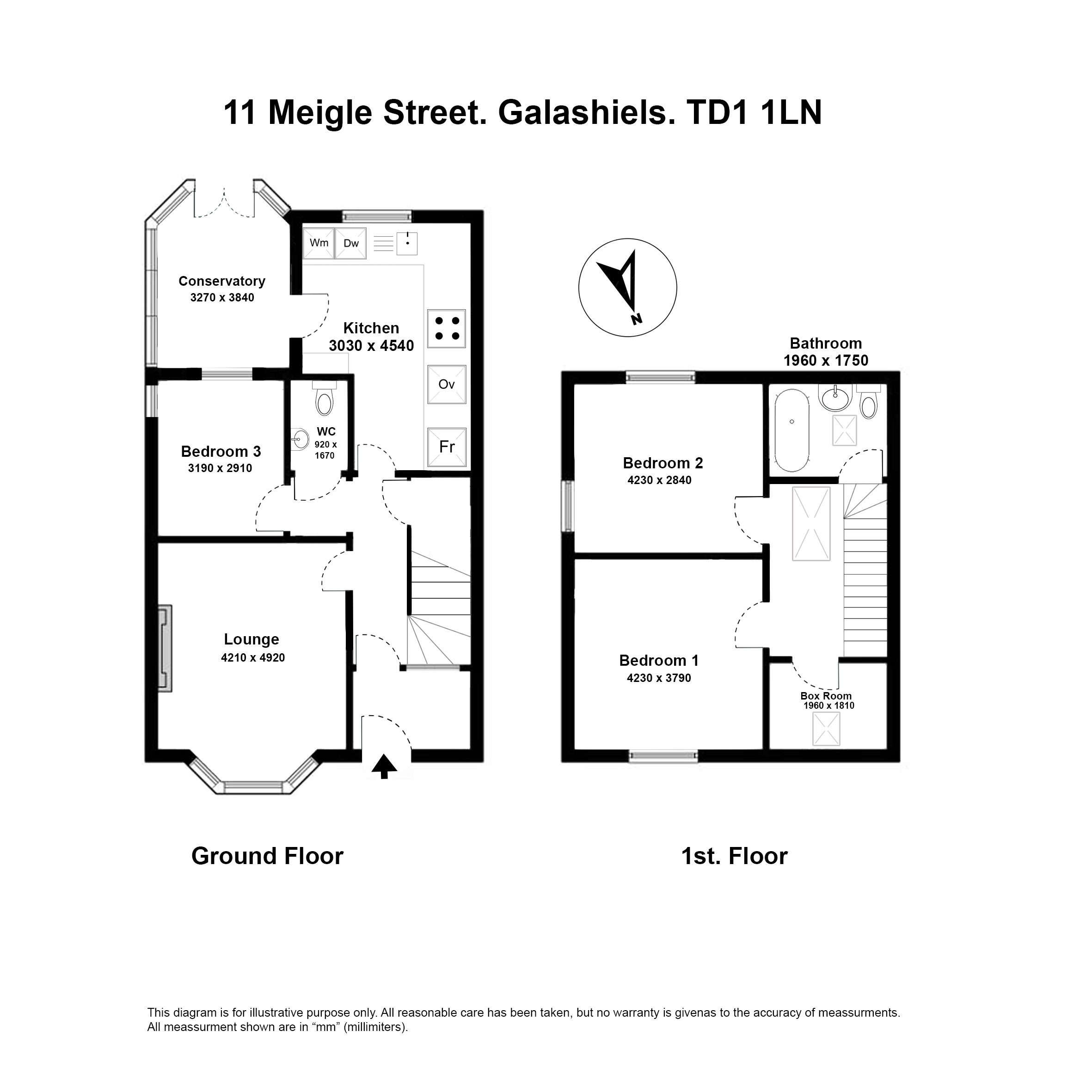 11, Meigle Street, Galashiels floorplan