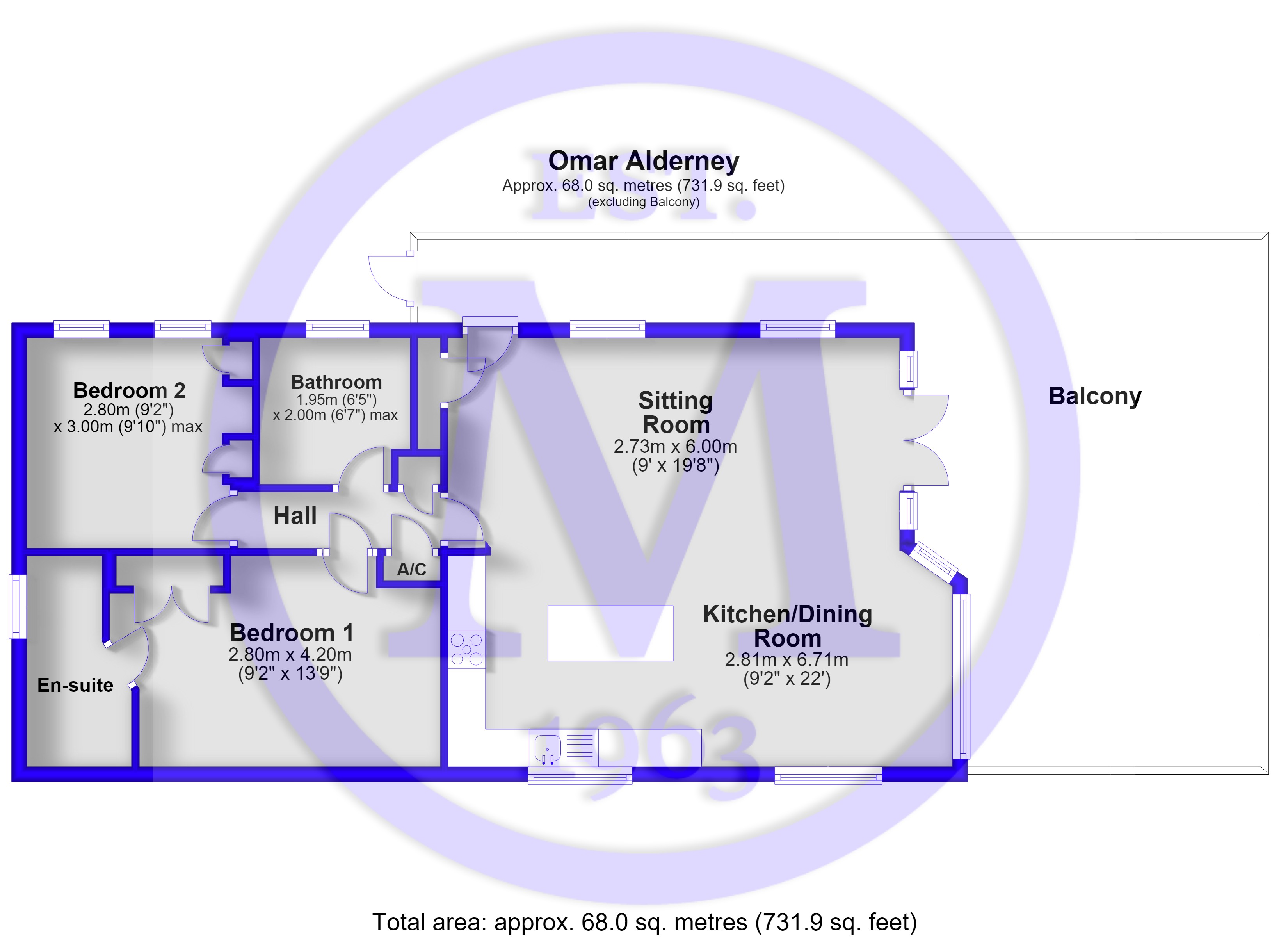 2 Alderney Park,, Milford Road, New Milton floorplan