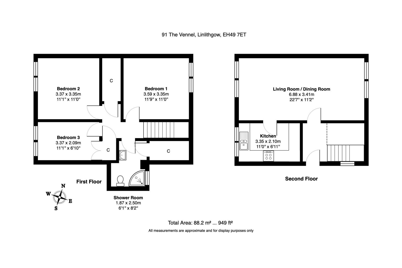 91, The Vennel, Linlithgow floorplan