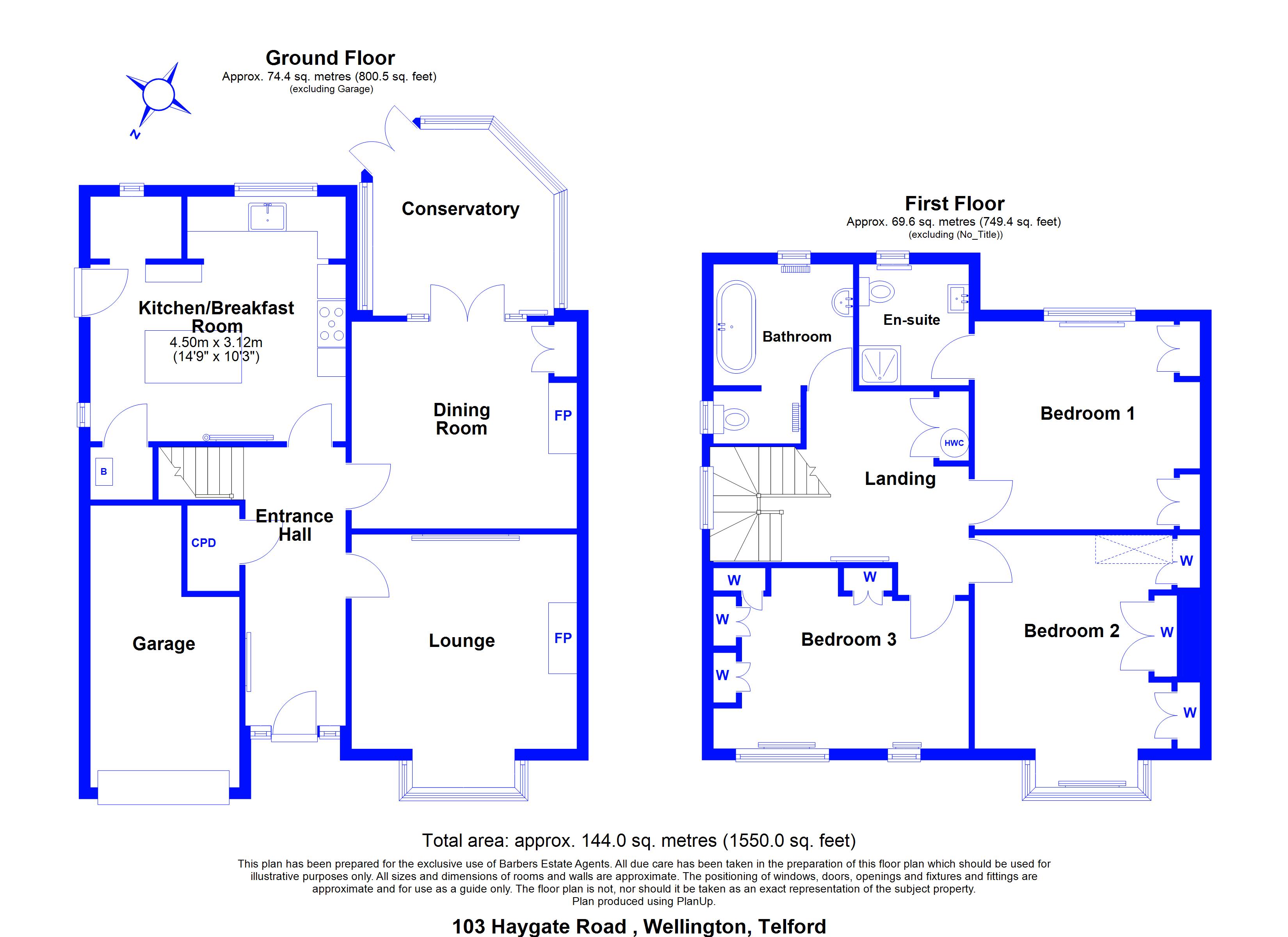 103, Haygate Road, Telford floorplan