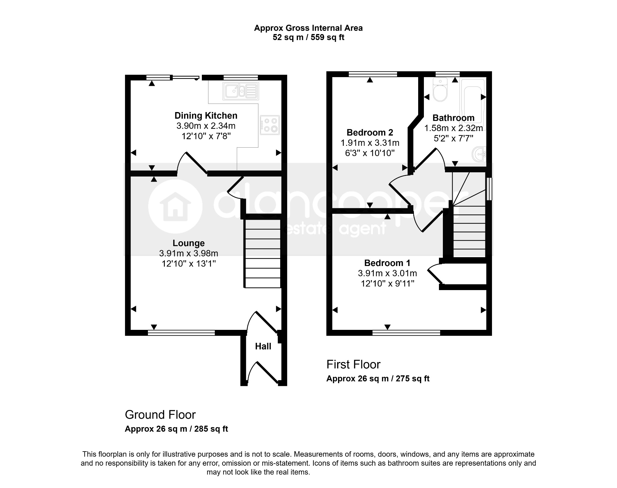 30 Lomond Way, Nuneaton, Warwickshire floorplan