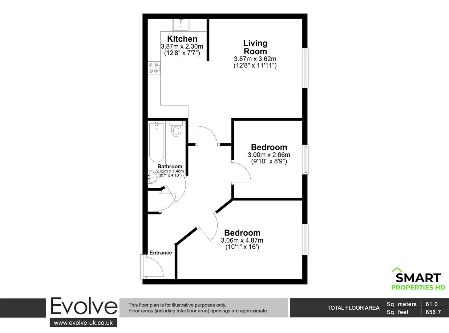 2 Horton House, Chapman Road, Bradford floorplan