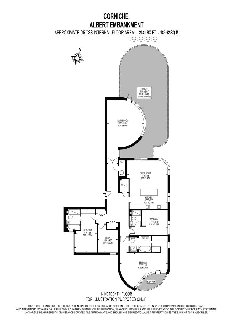 71, The Corniche, London floorplan