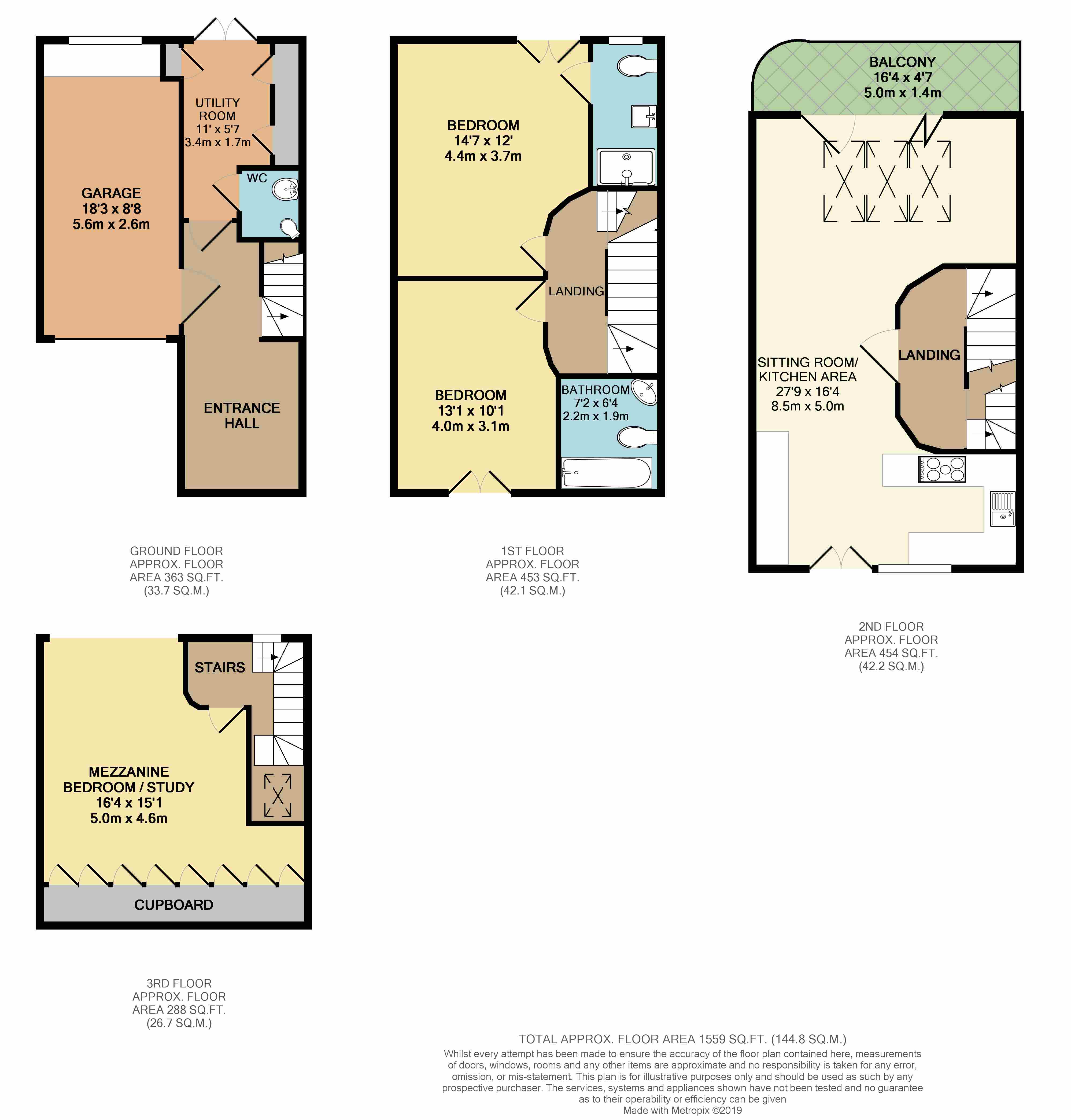 3 Bedrooms Town house for sale in South Road, Haywards Heath RH16