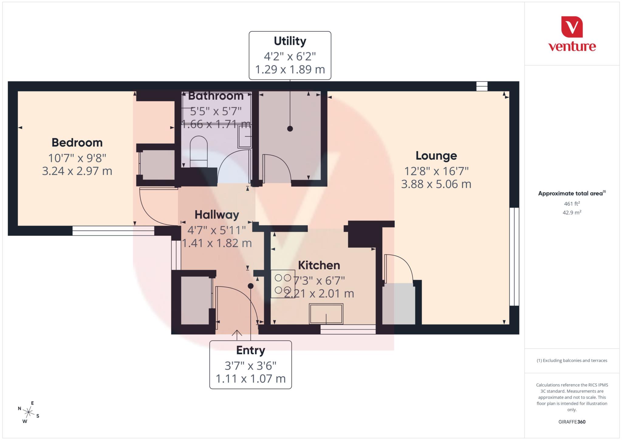 55, Jonathan Henry Place, Luton floorplan