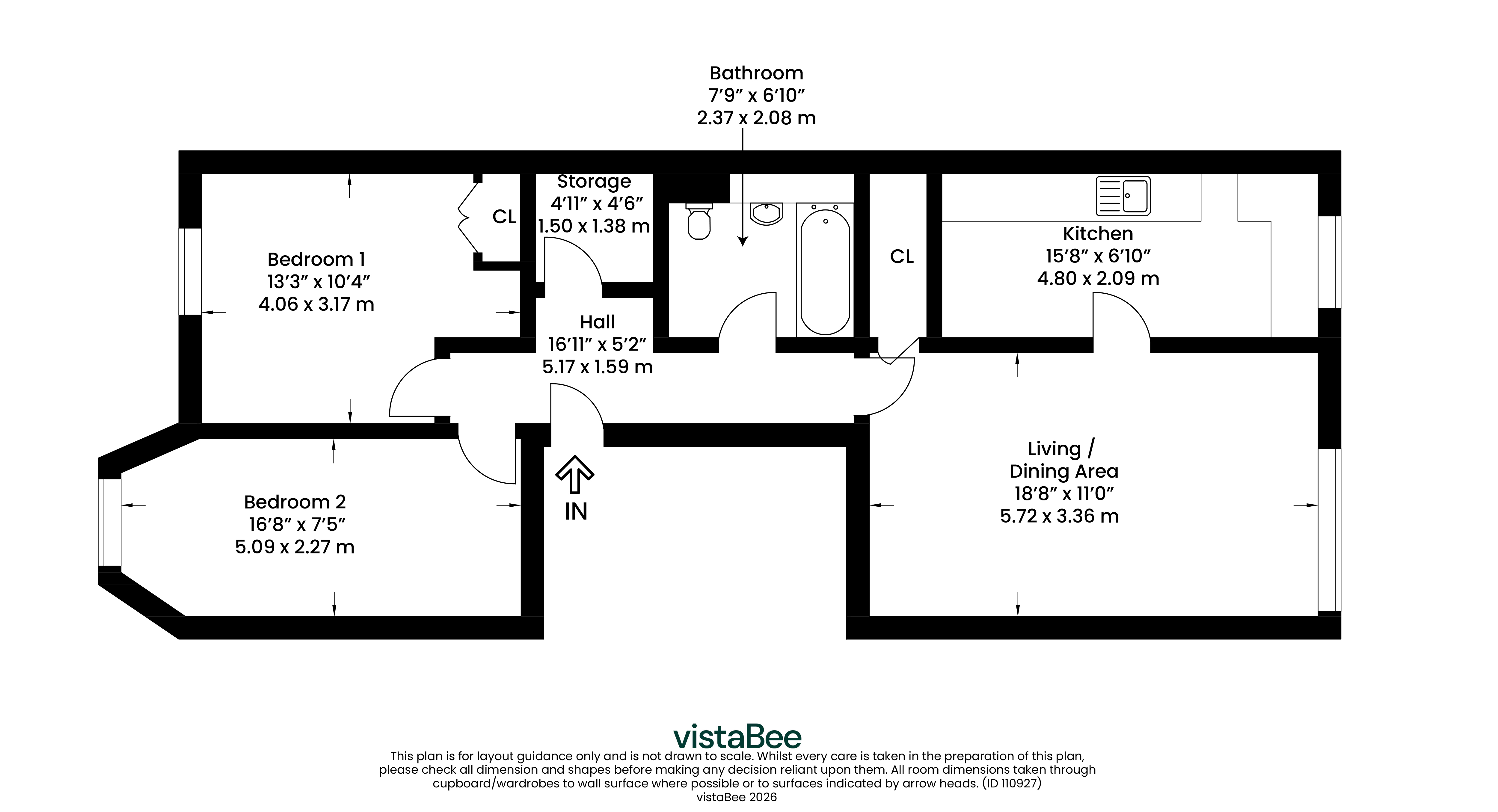 2F,, Vicarland Place, Glasgow floorplan