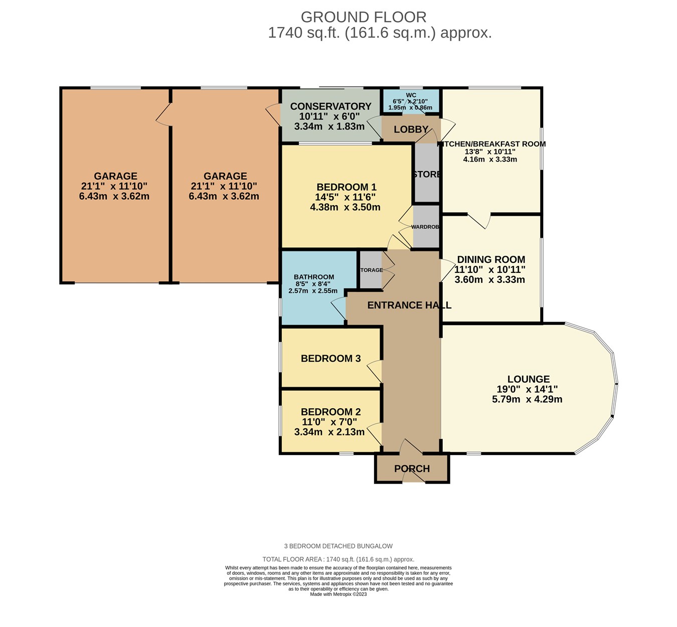 Doncaster Road, Branton, Doncaster DN3, 3 bedroom detached bungalow for