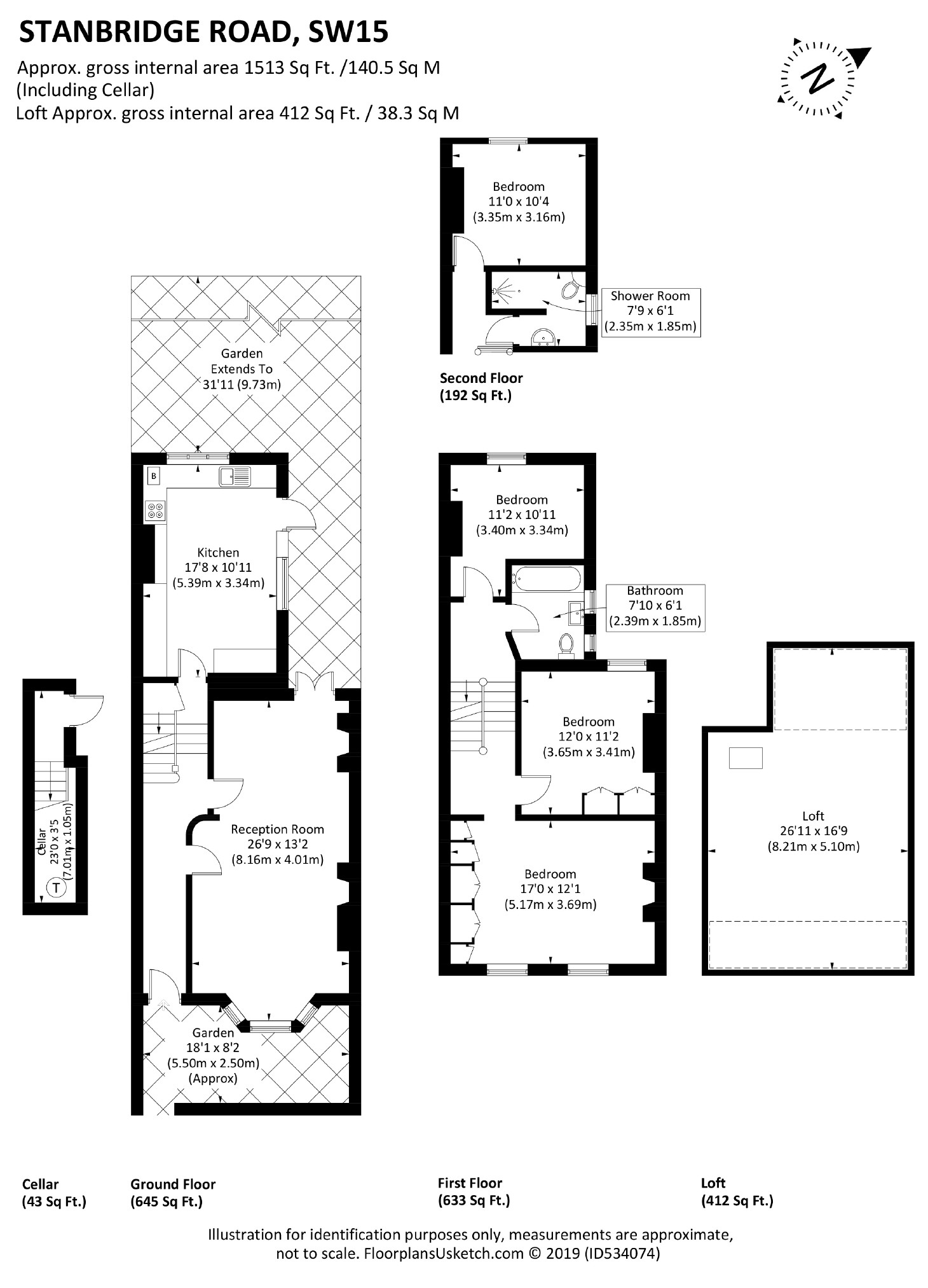 4 Bedrooms Terraced house for sale in Stanbridge Road, Putney SW15