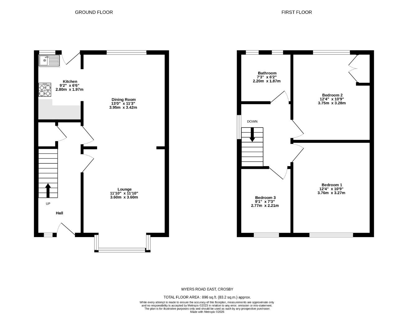 64, Myers Road East, Liverpool floorplan