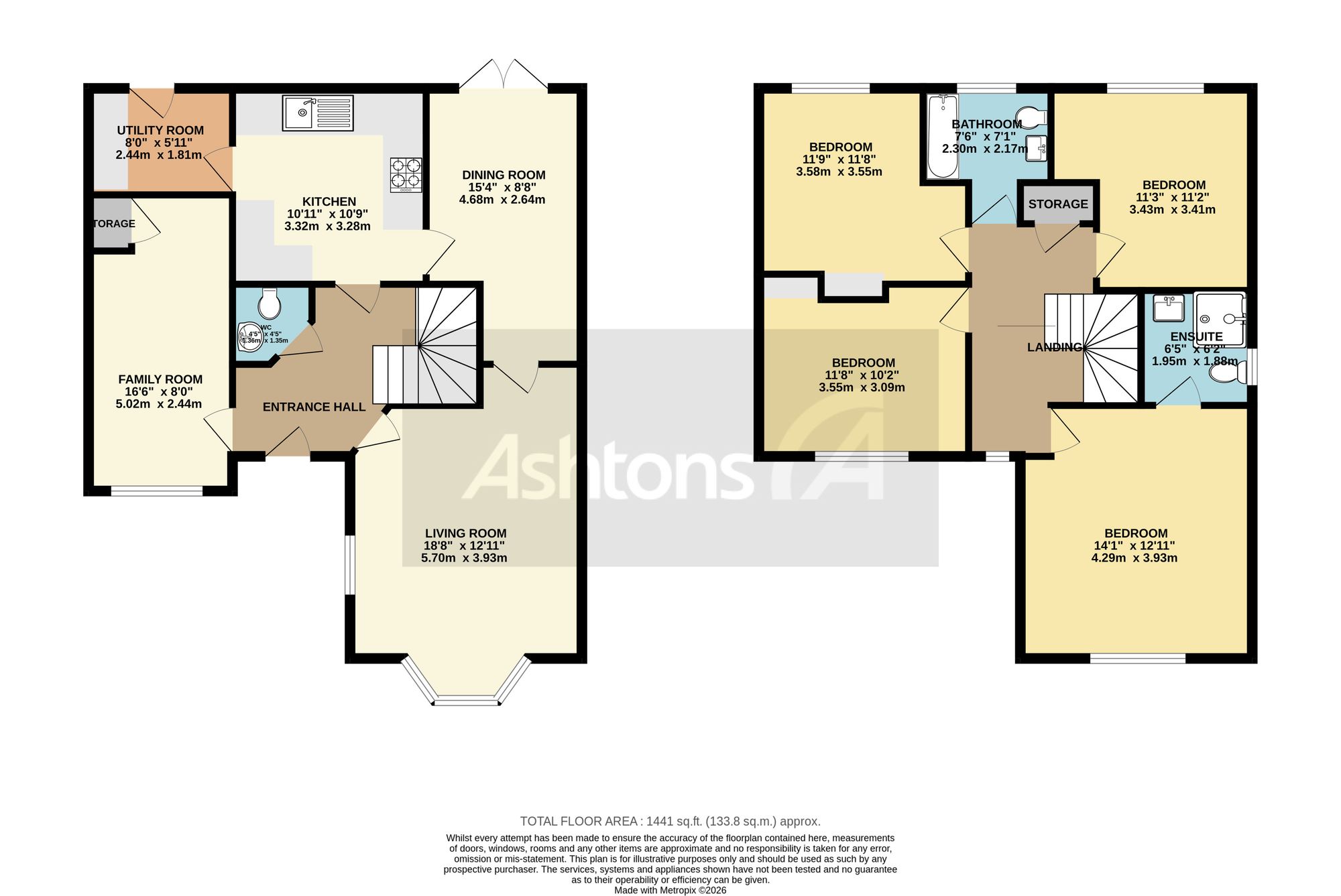 5 Kielder Close, Wigan floorplan