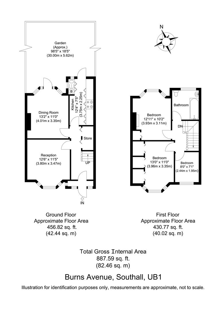 47, Burns Avenue, Southall floorplan