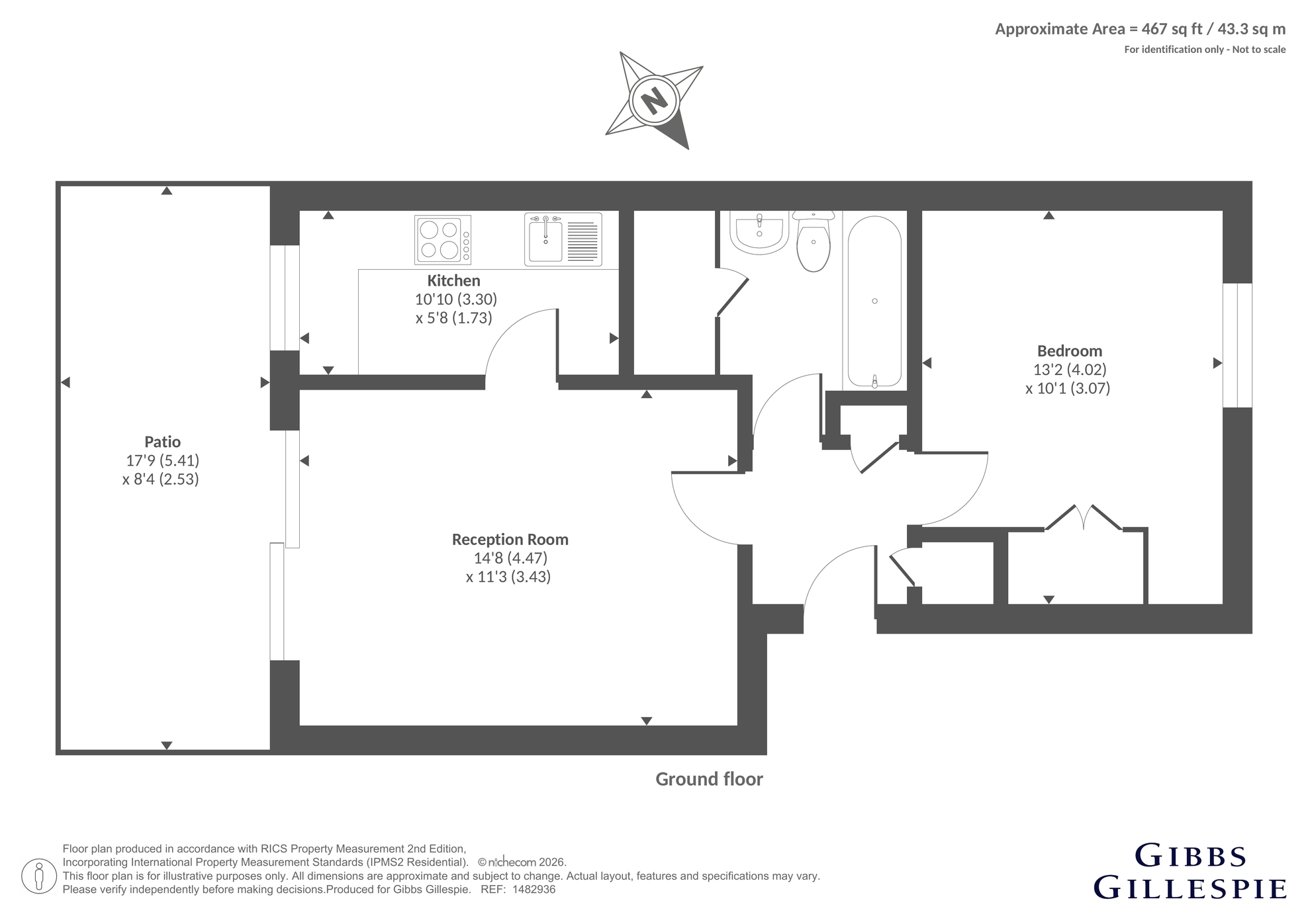 104, Buckingham Avenue, Greenford floorplan