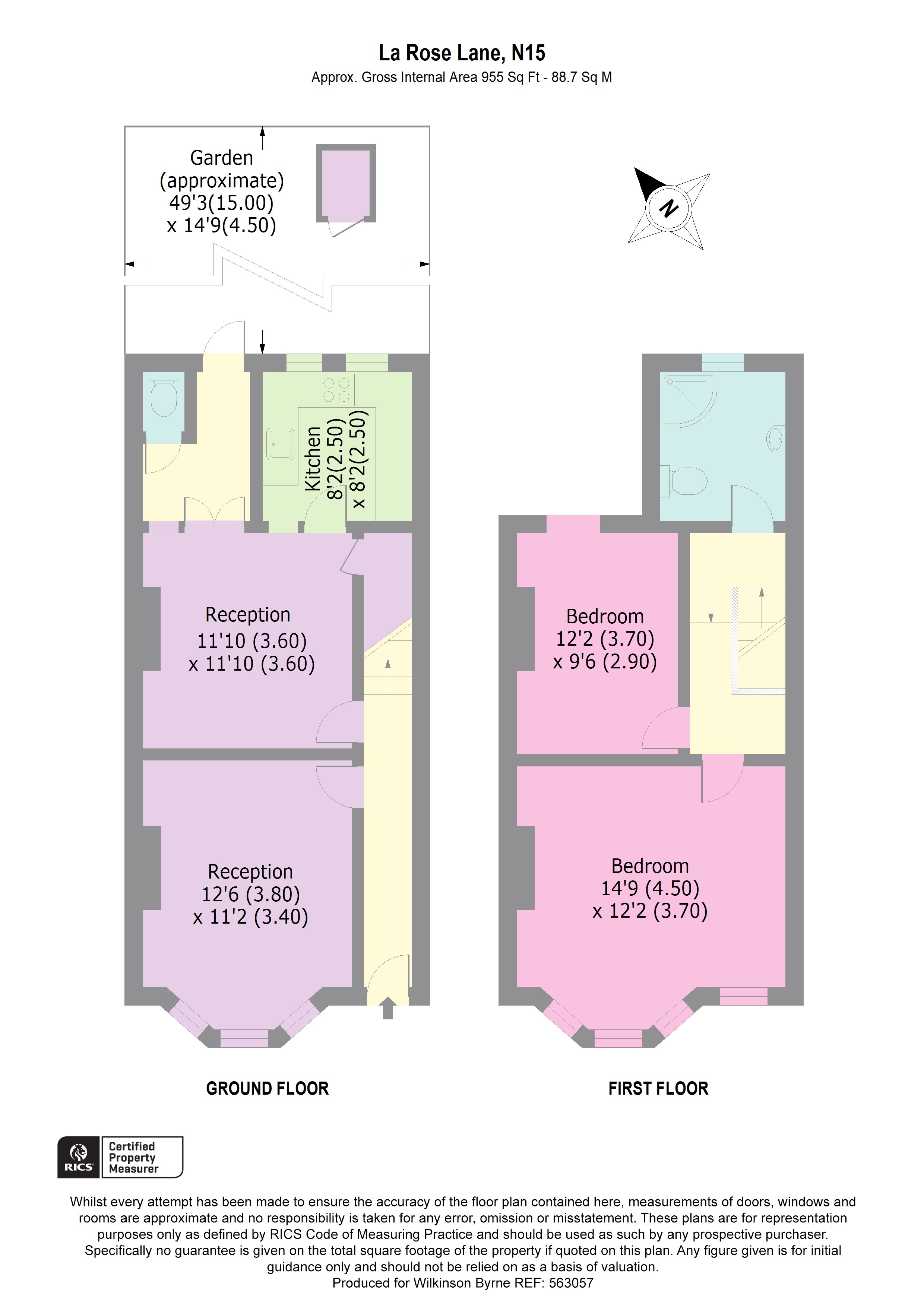 19, La Rose Lane, London floorplan