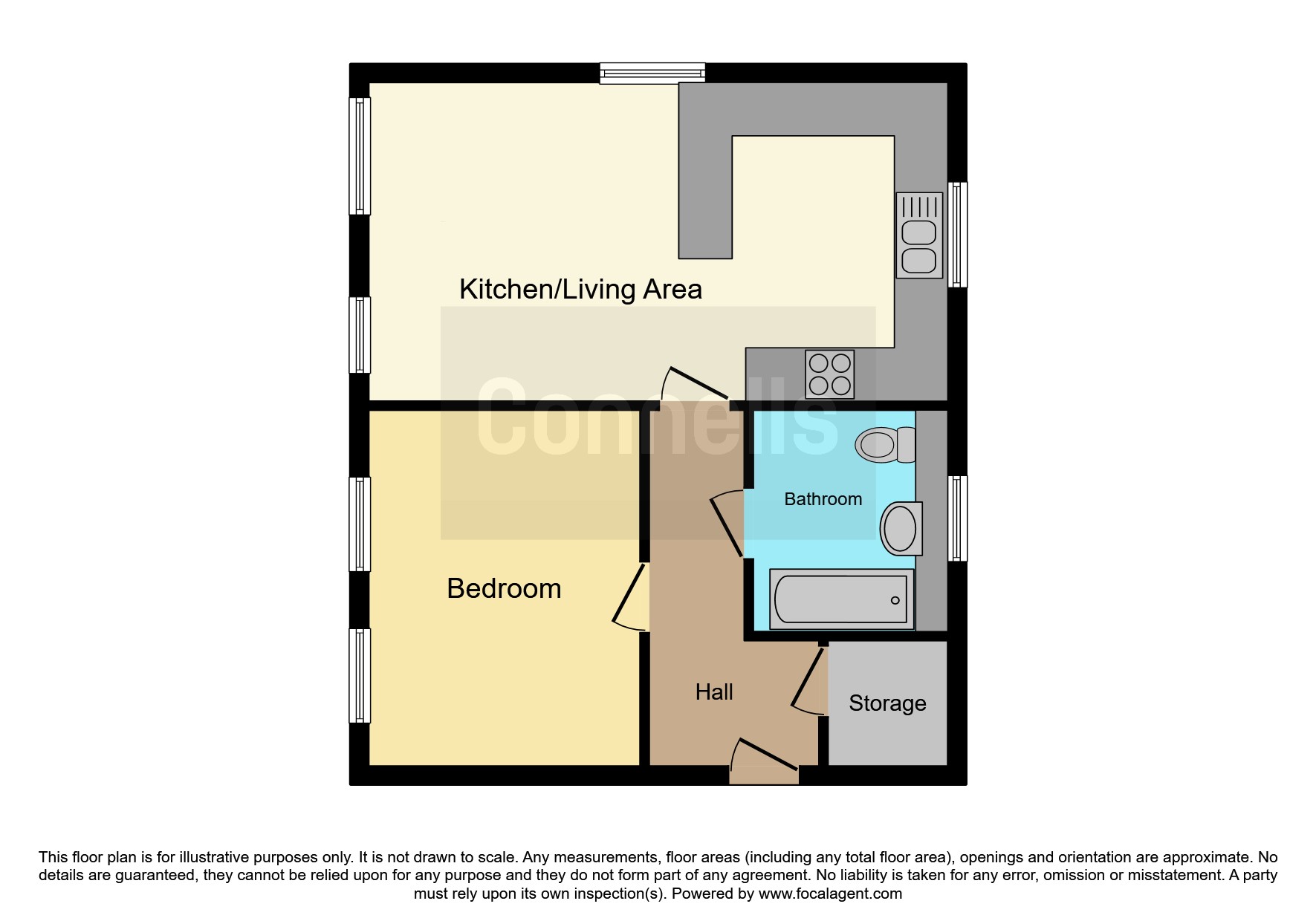 Flat 1, Hampton Place, Richmond Drive, Dunstable floorplan