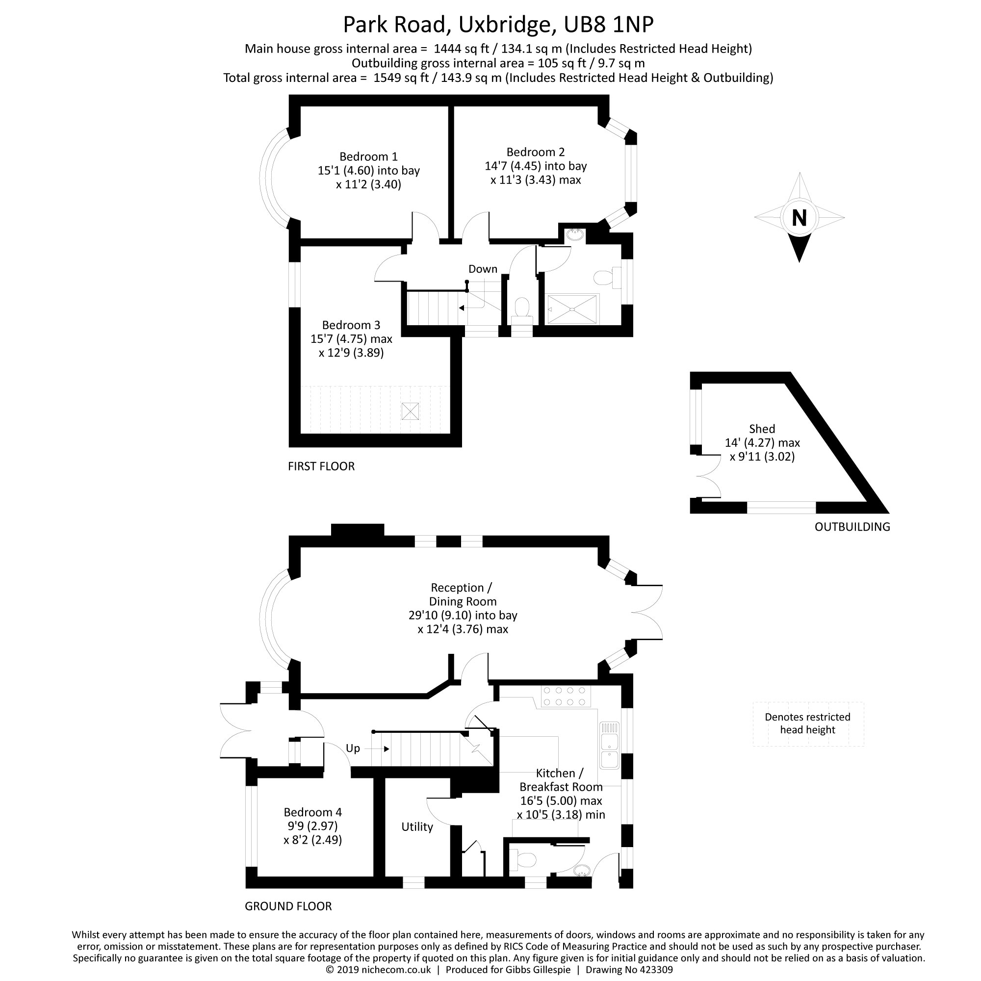 4 Bedrooms Detached house for sale in Park Road, Uxbridge, Middlesex UB8