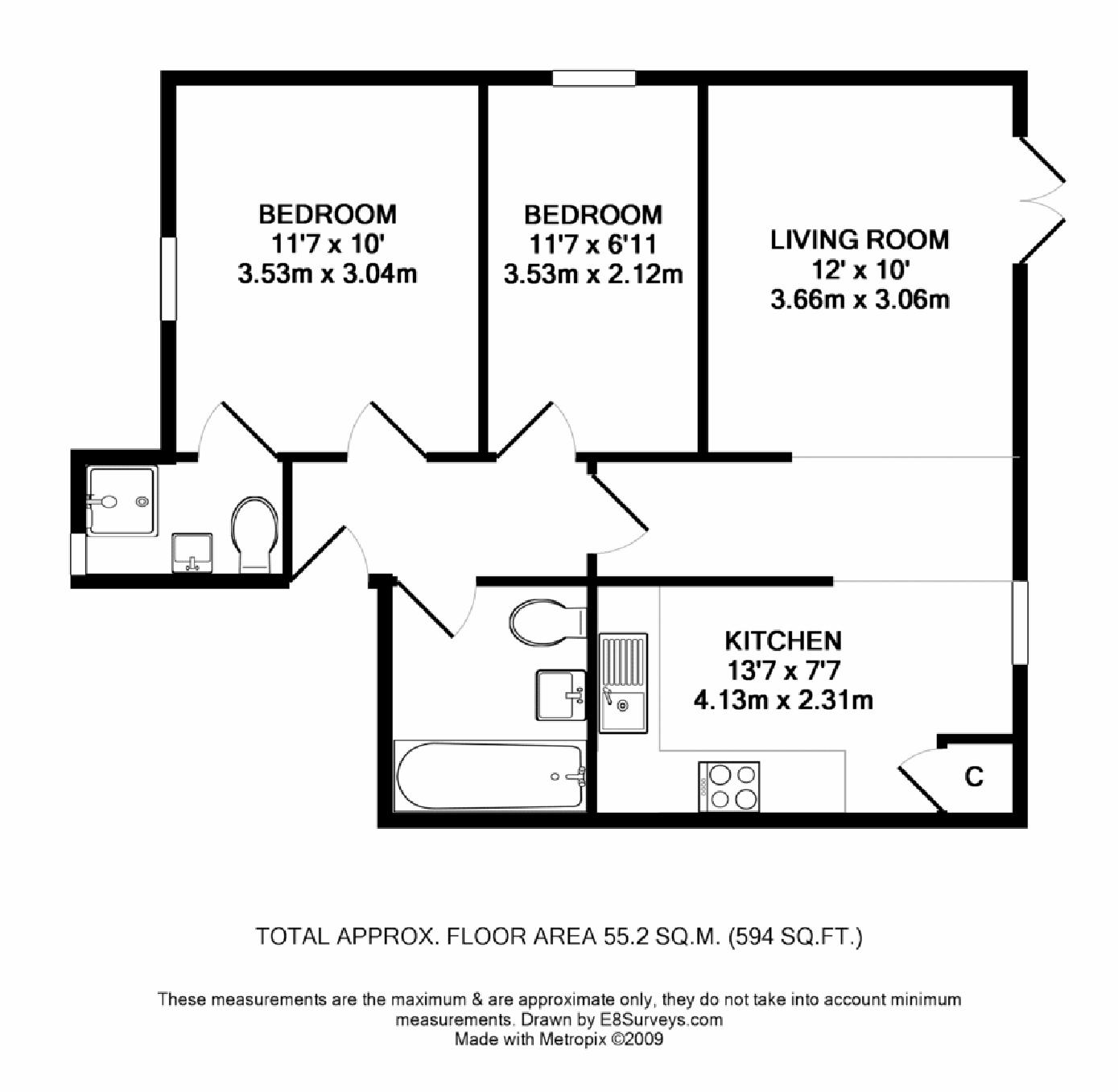 2 Bedrooms Flat to rent in Ladygrove Court, Abingdon OX14