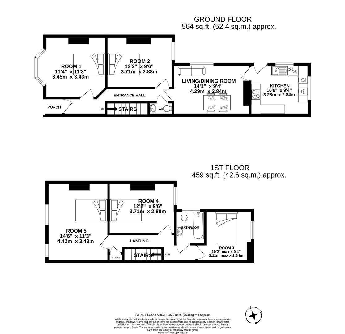 204, County Road, Swindon floorplan