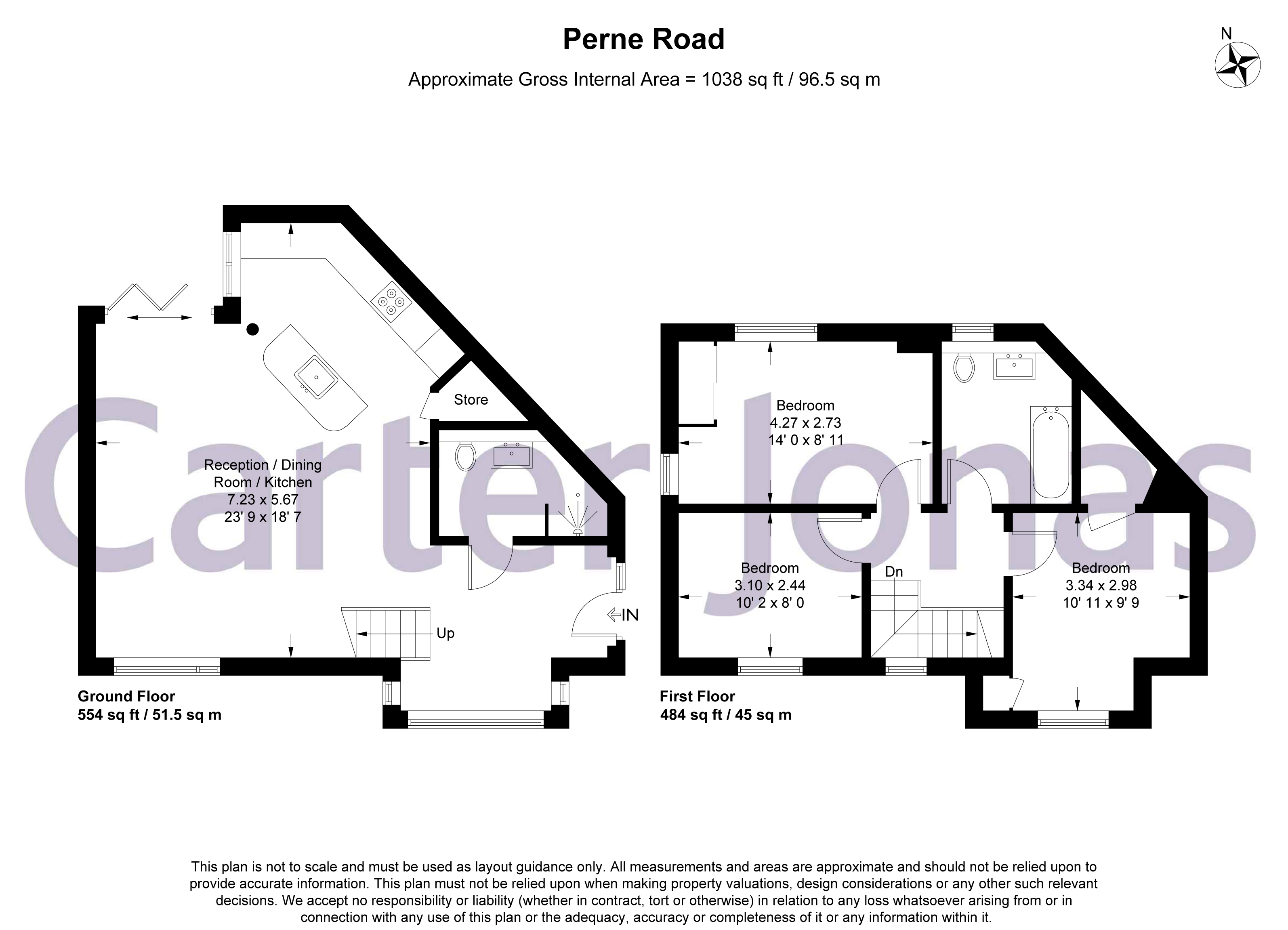 136a, Perne Road, Cambridge floorplan