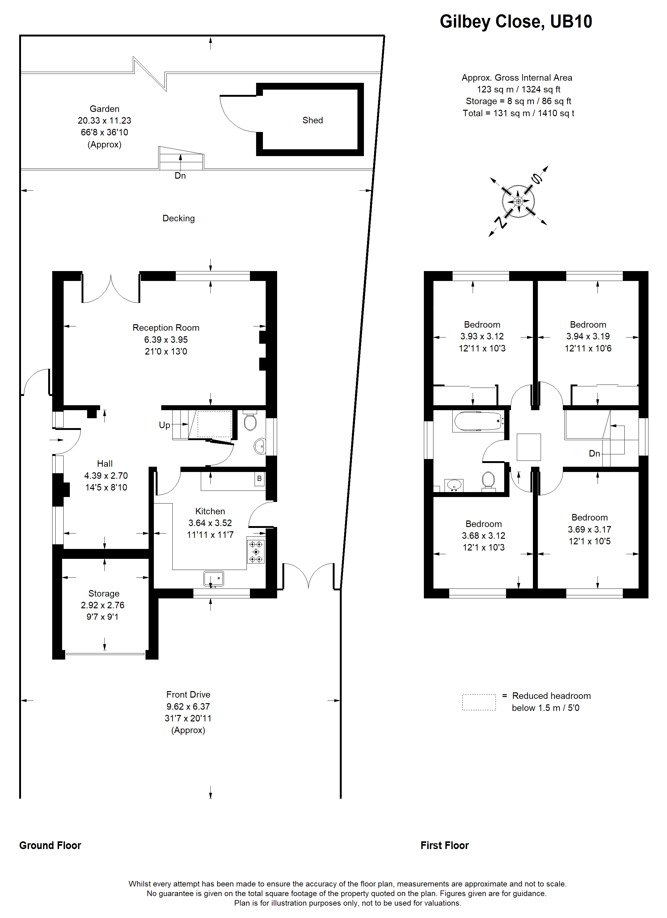 4 Bedrooms Detached house for sale in Gilbey Close, Ickenham UB10