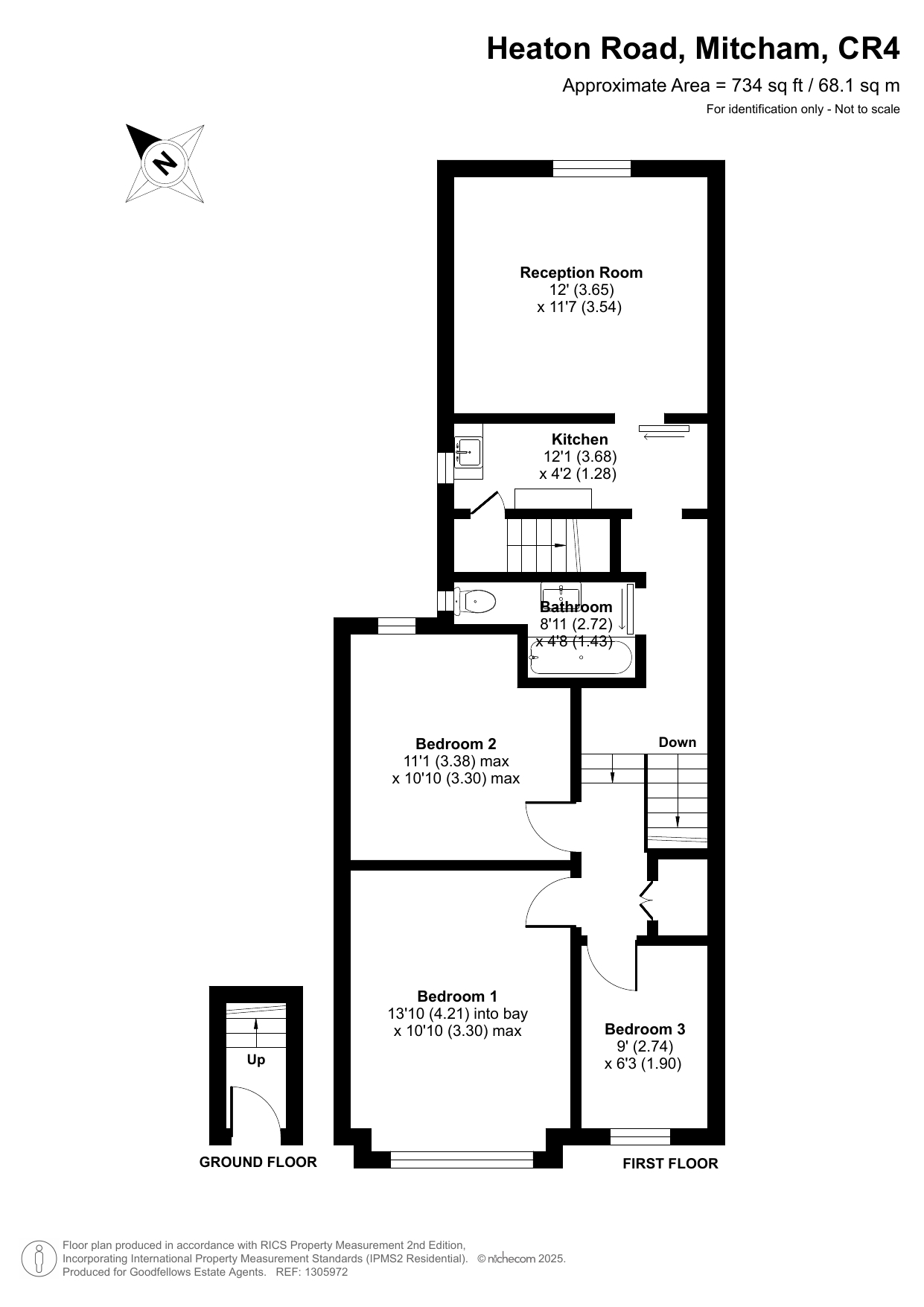 62A, Heaton Road, Mitcham floorplan