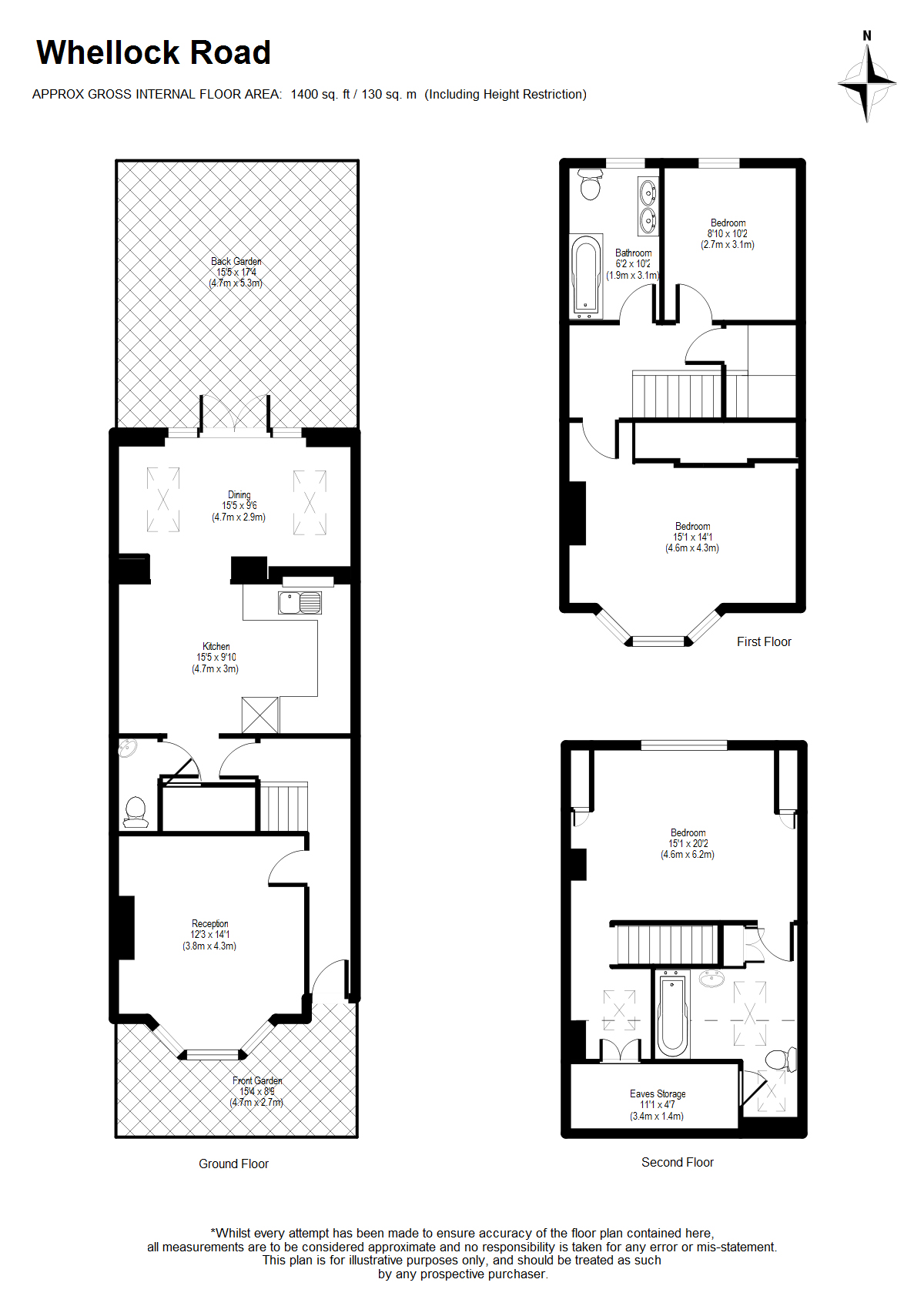 3 Bedrooms  to rent in Whellock Road, Chiswick W4