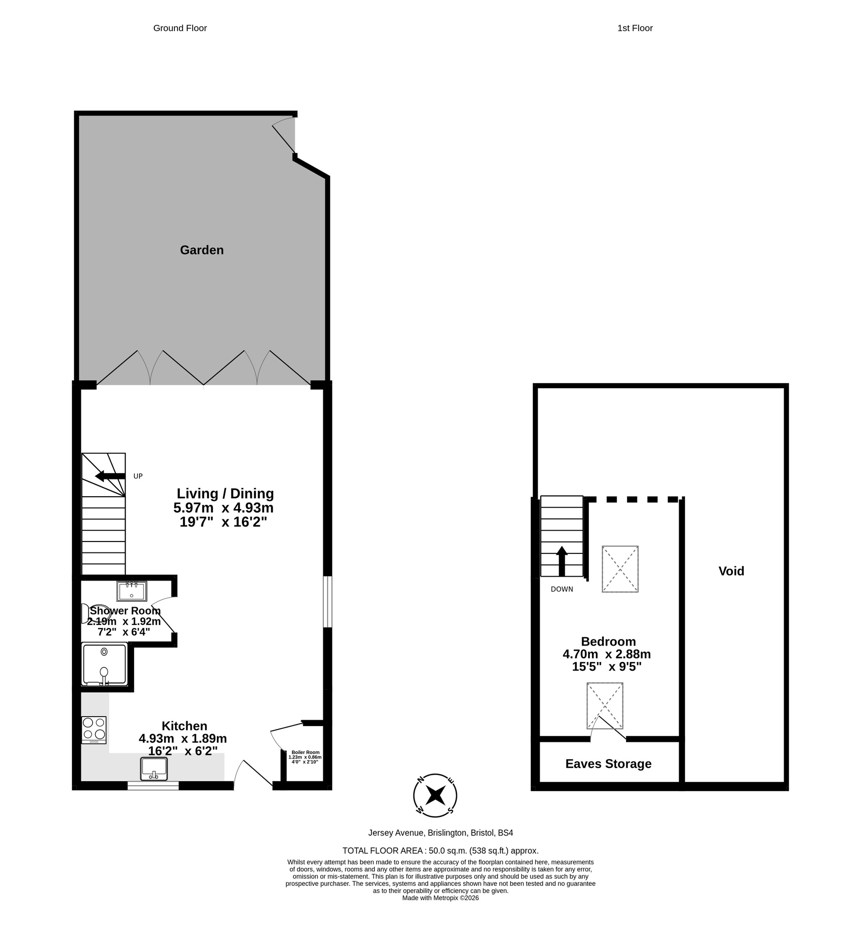 113b Jersey Avenue, Bristol floorplan