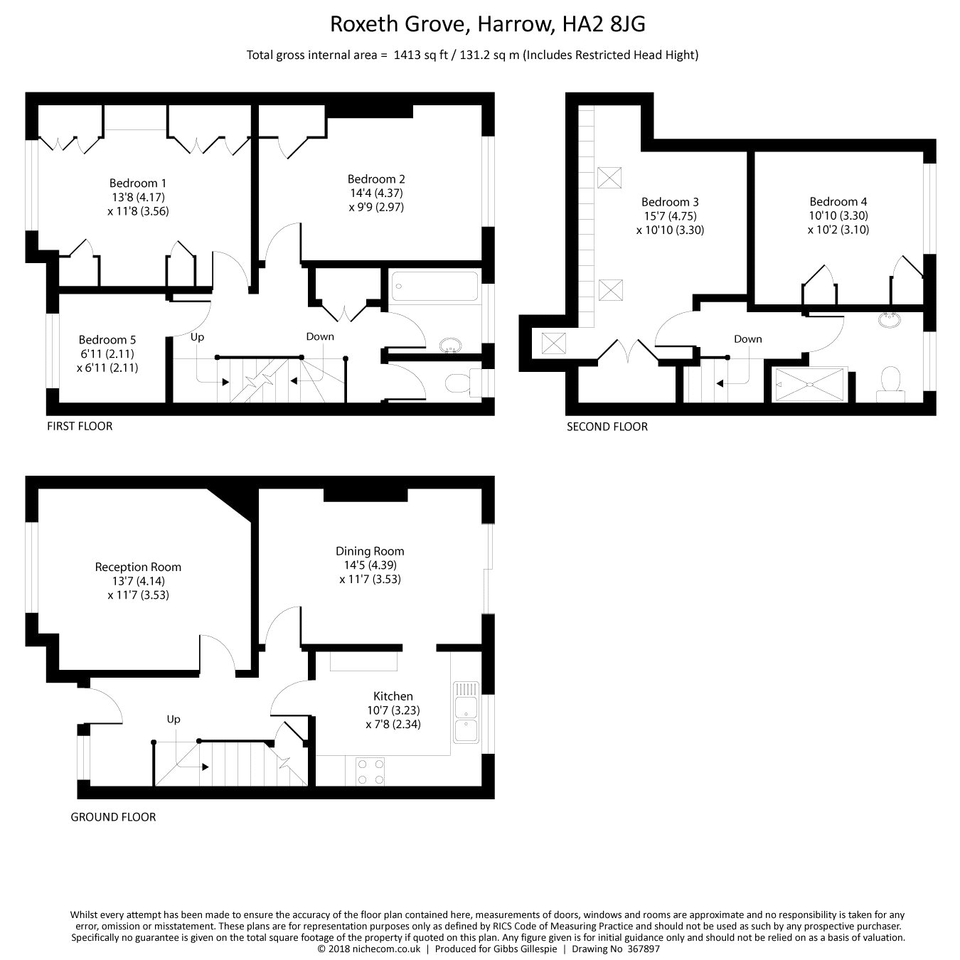 5 Bedrooms Terraced house for sale in Roxeth Grove, Harrow, Middlesex HA2