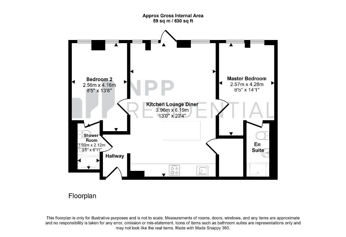 Apartment 6, Sky Gardens, Manchester floorplan