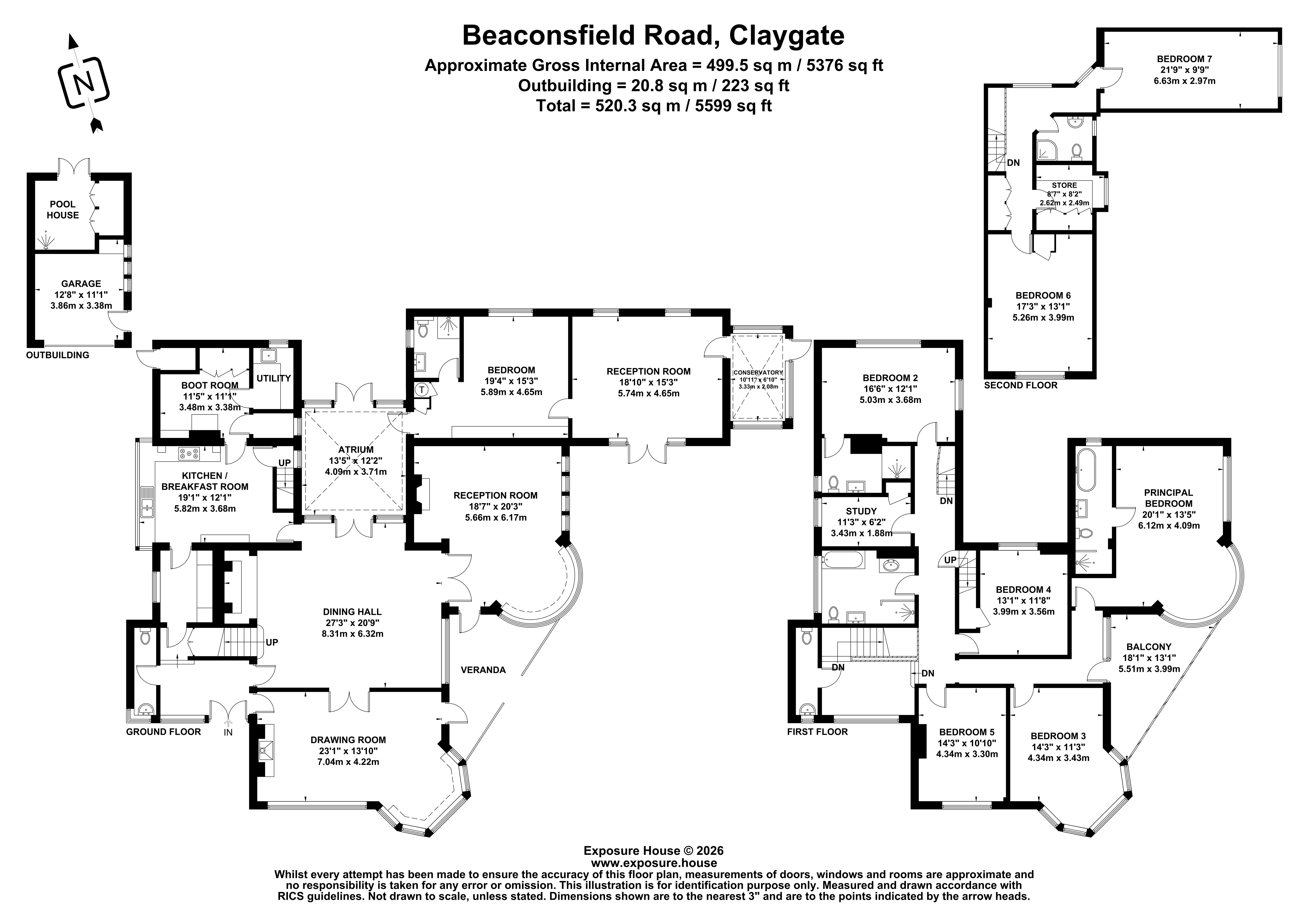 Rothney, 19, Beaconsfield Road, Esher floorplan