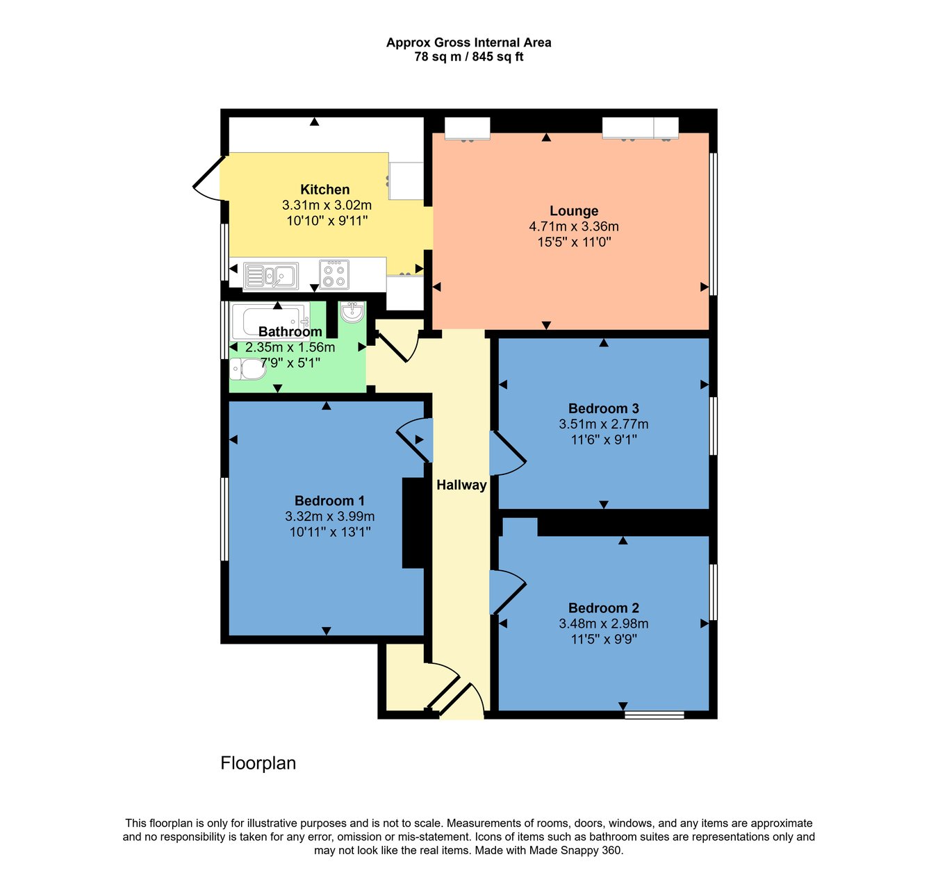 2, Kirkland Drive, Leven floorplan