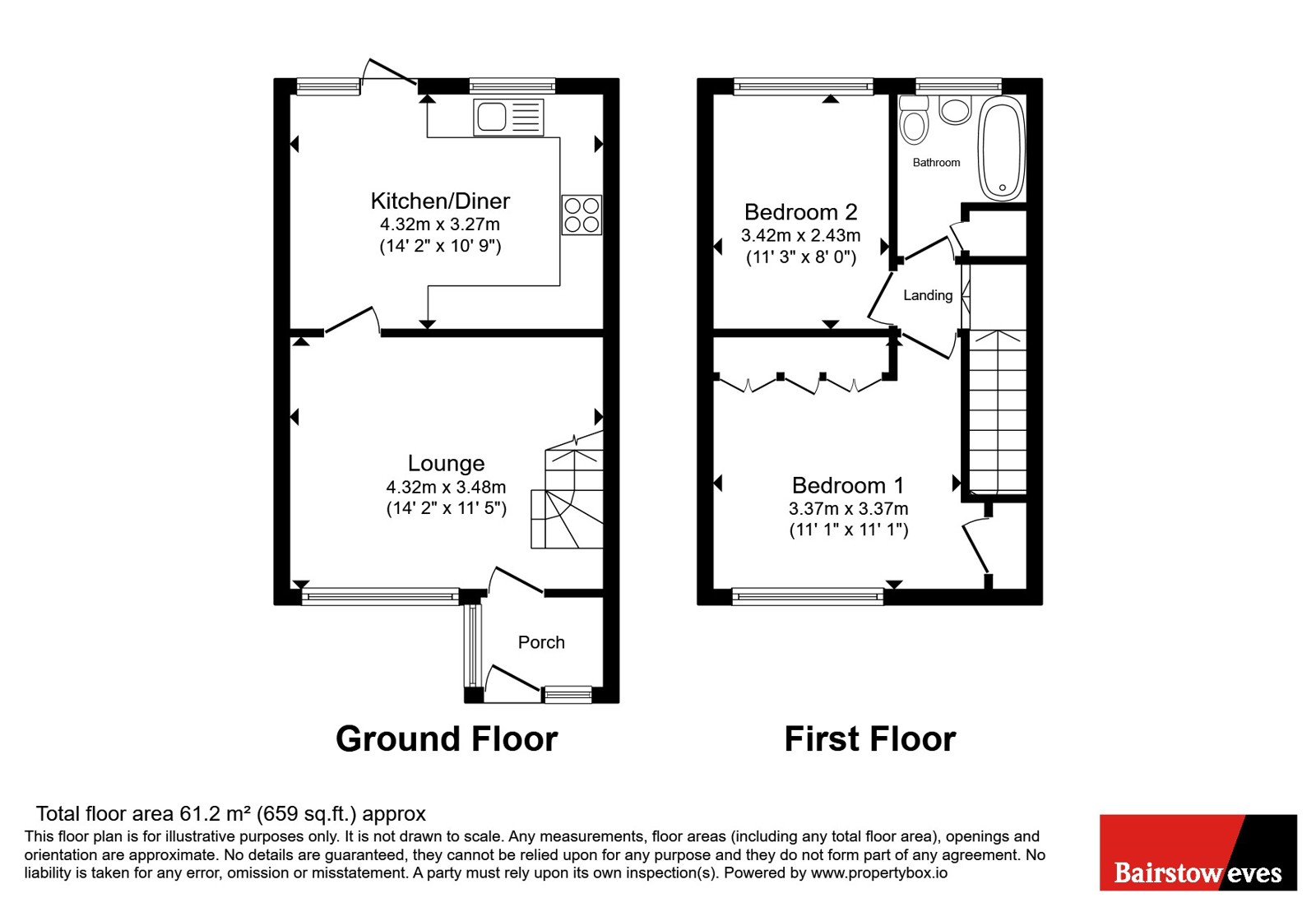 14, Southviews, South Croydon floorplan