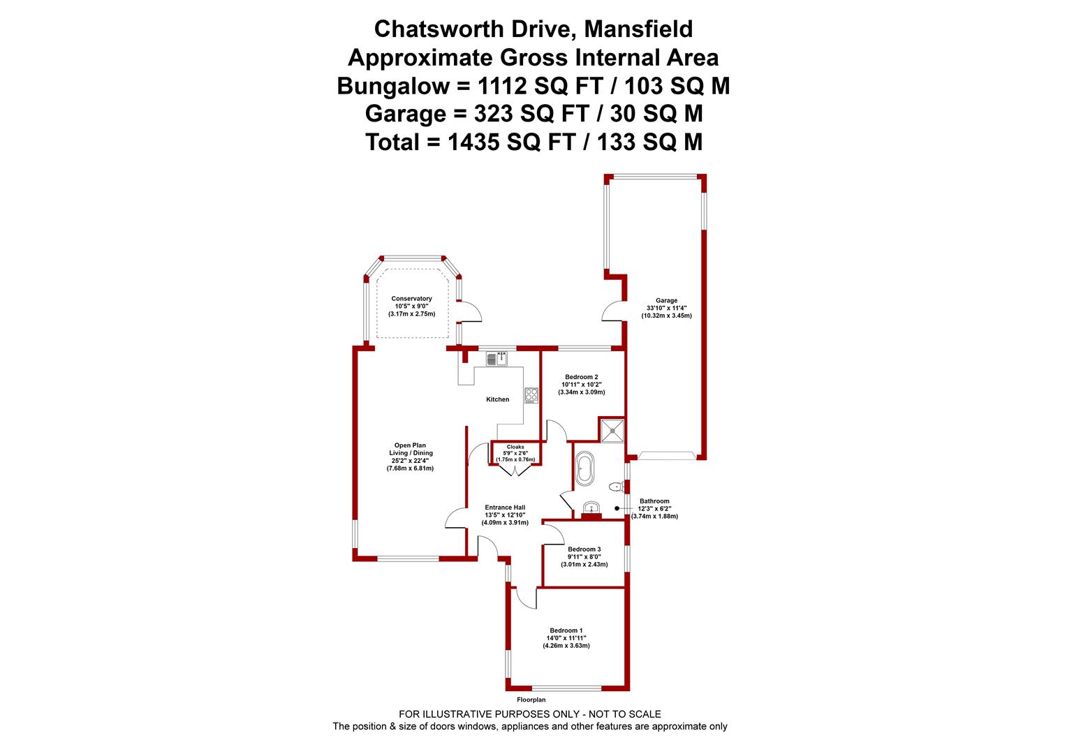 Chatsworth Drive, Mansfield floorplan