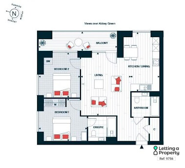 Flat 33, Erken Plaza, Abbey Road, Barking floorplan
