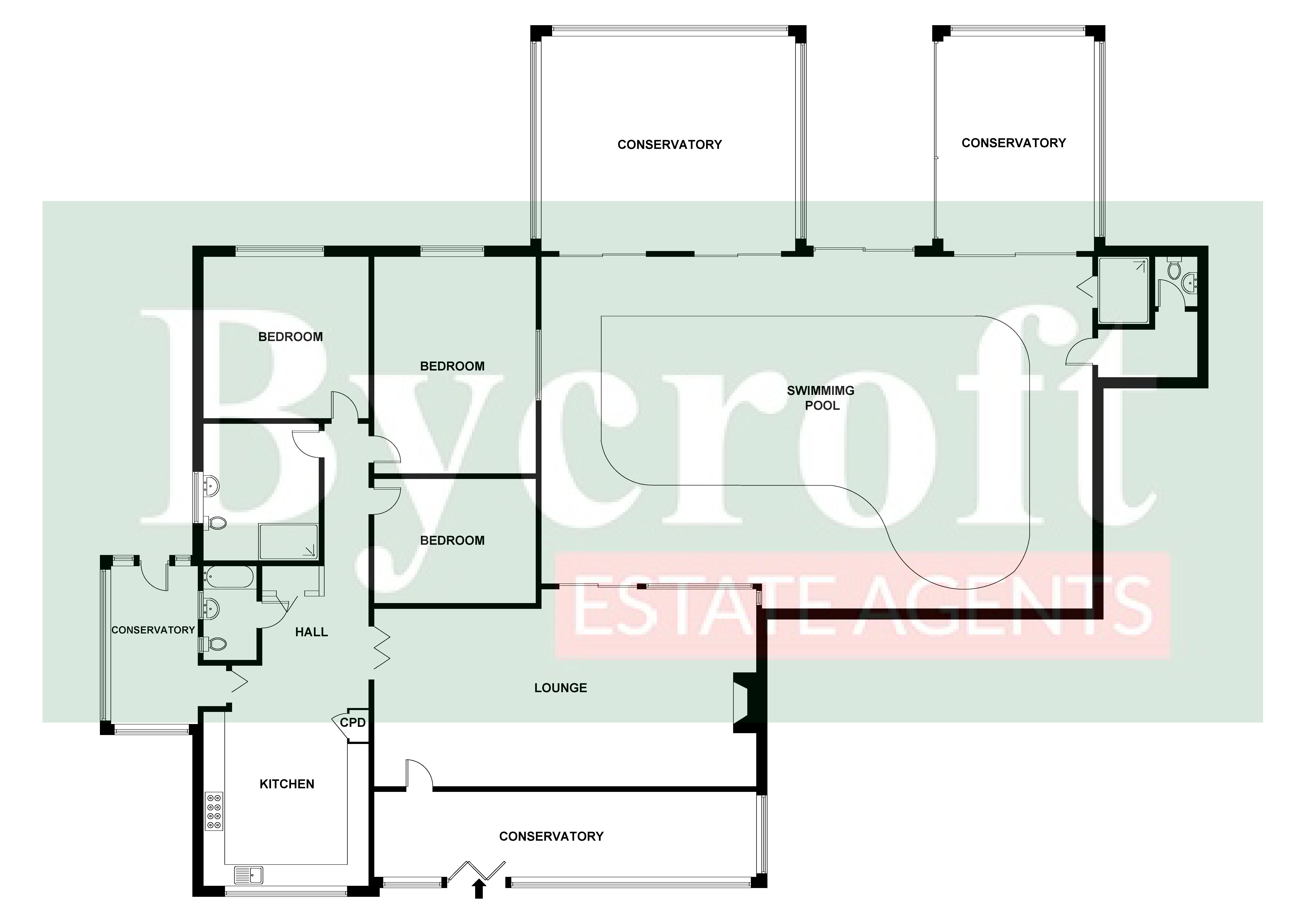 Sweeping Willows, The Esplanade, Great Yarmouth floorplan