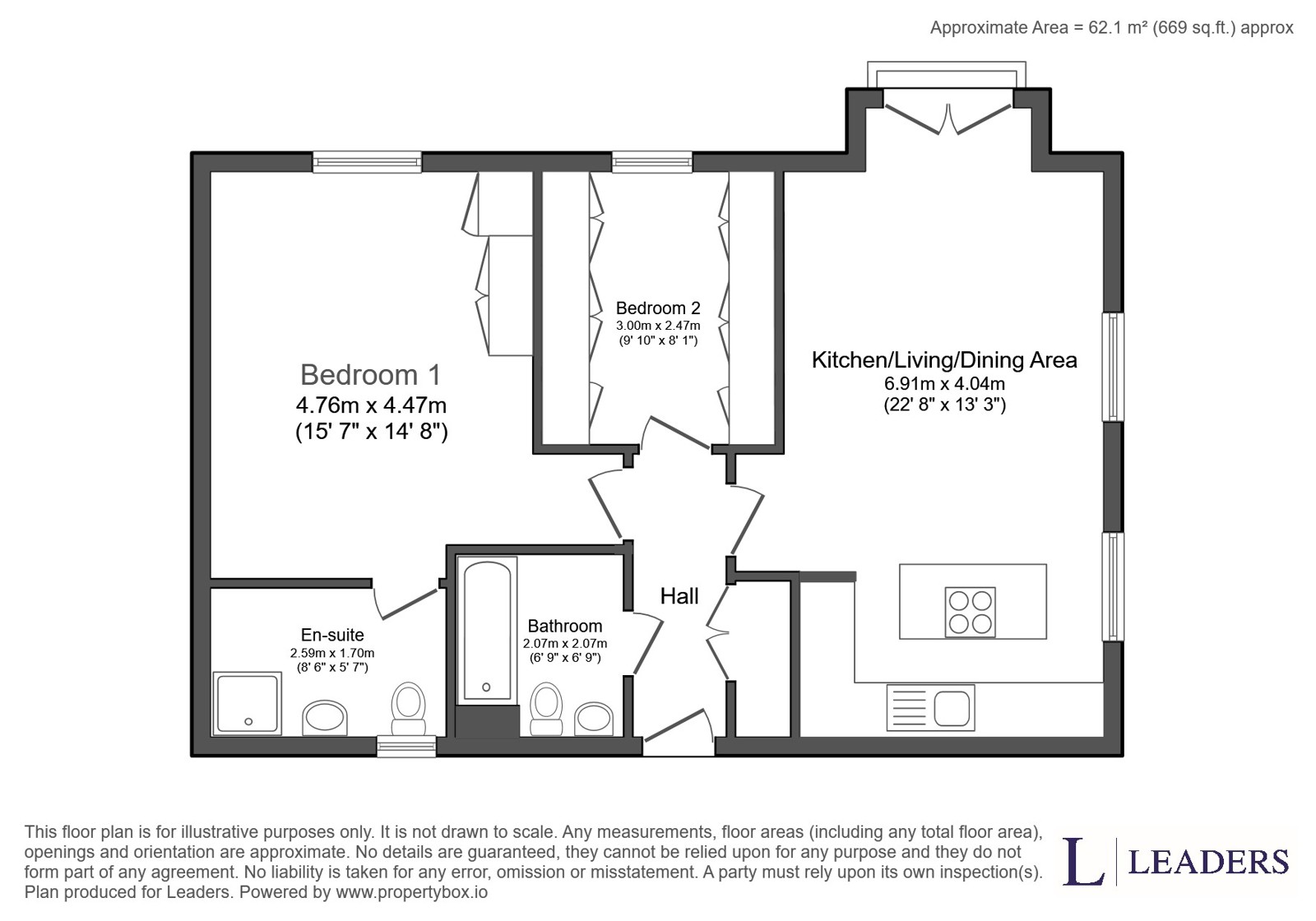 4 Woolf House, Somerley Drive, West Sussex floorplan