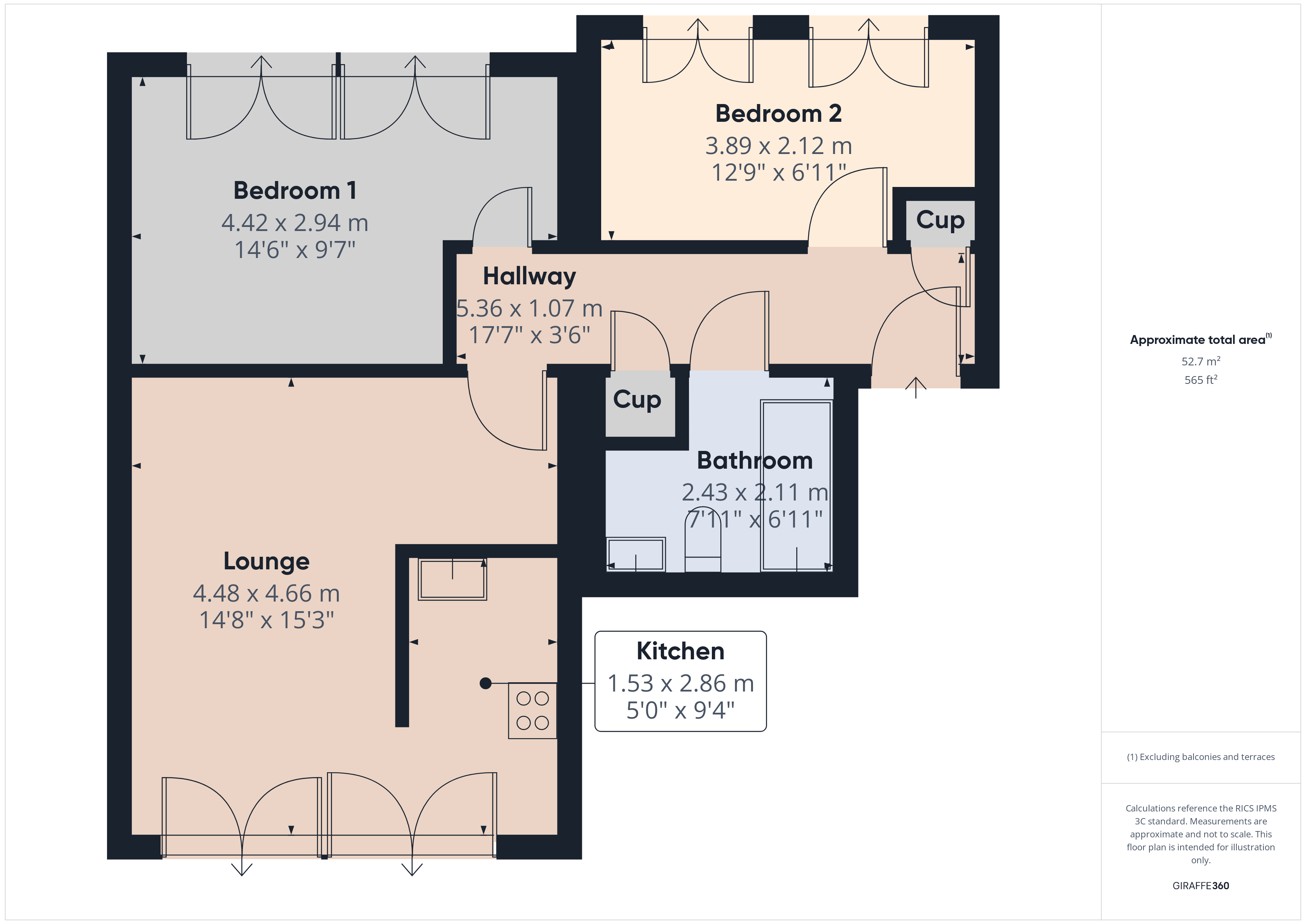 Flat 7, City Central 22, Wright Street, HULL floorplan