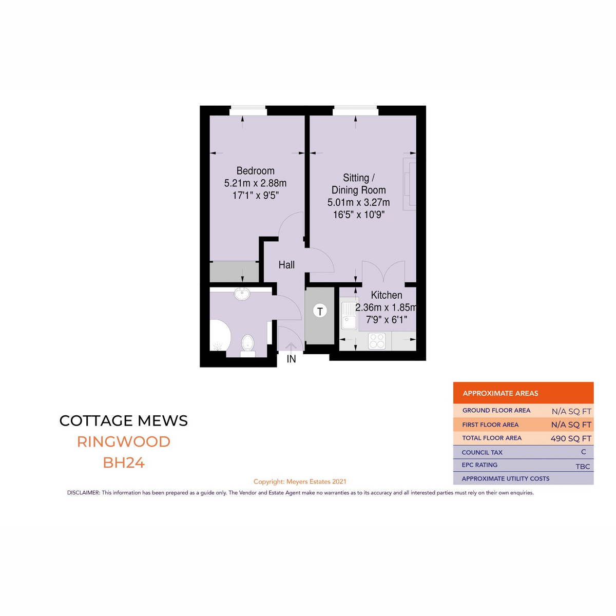 Flat 26 Cottage Mews, Christchurch Road, Ringwood floorplan