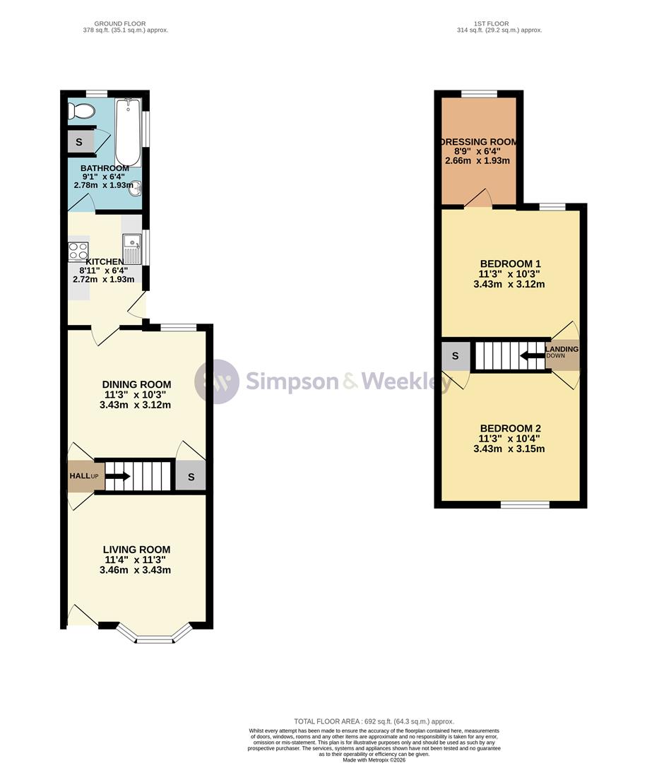 113, Rushden Road, Rushden floorplan