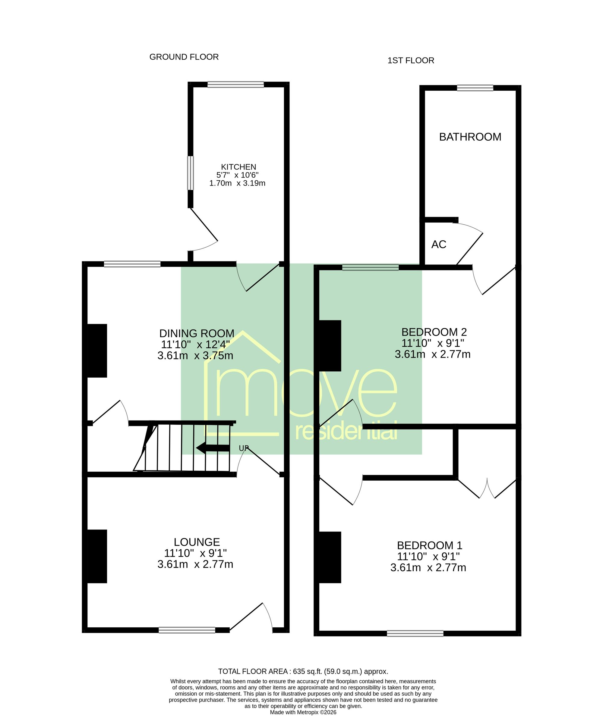 140 Pensby Road, Wirral floorplan