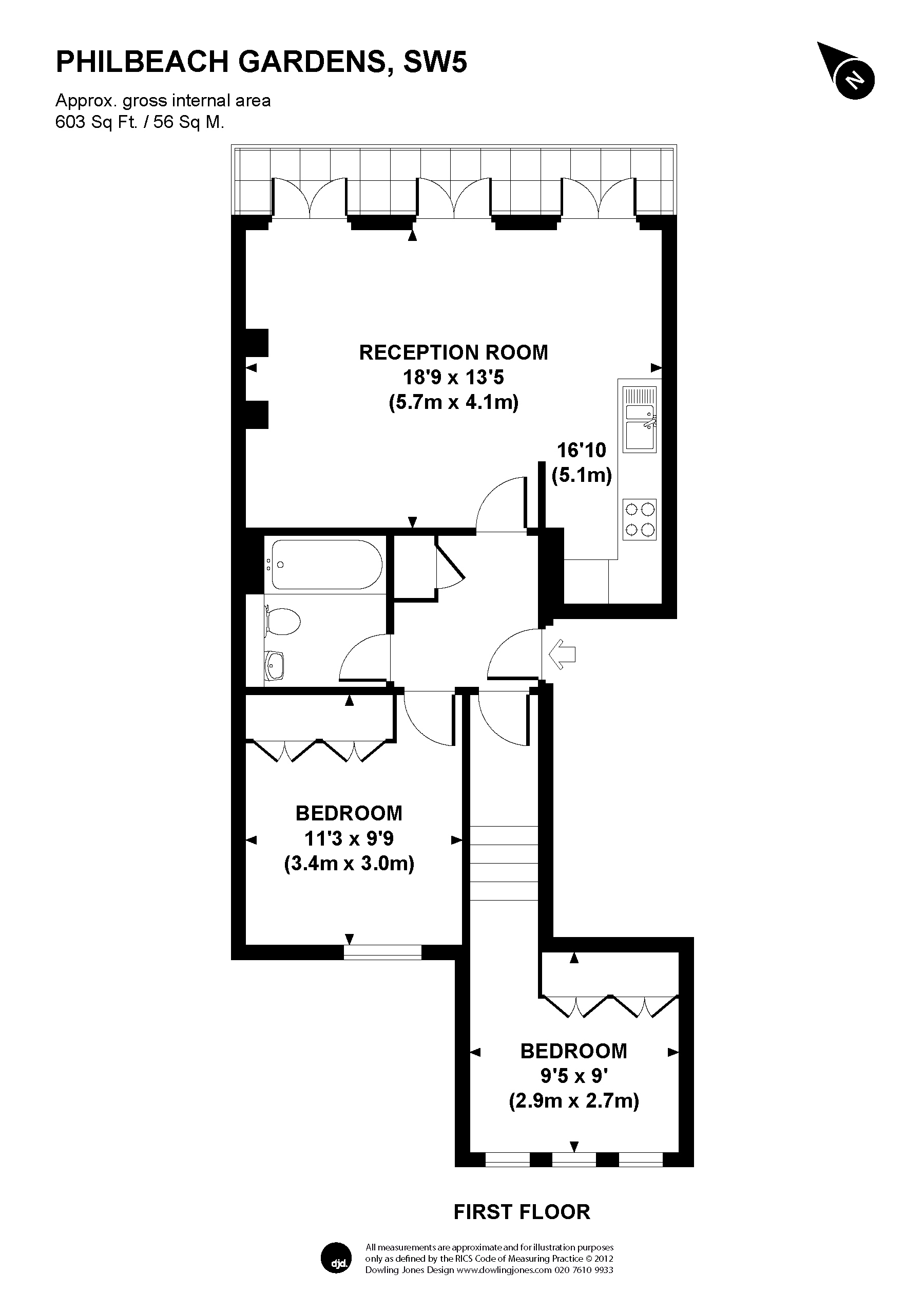 2 Bedrooms Flat to rent in Philbeach Gardens, Earls Court SW5