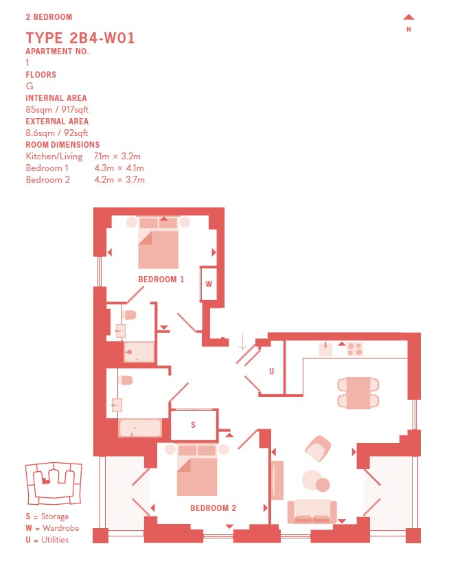 1 Coachman,, Cecil Avenue, Middlesex floorplan