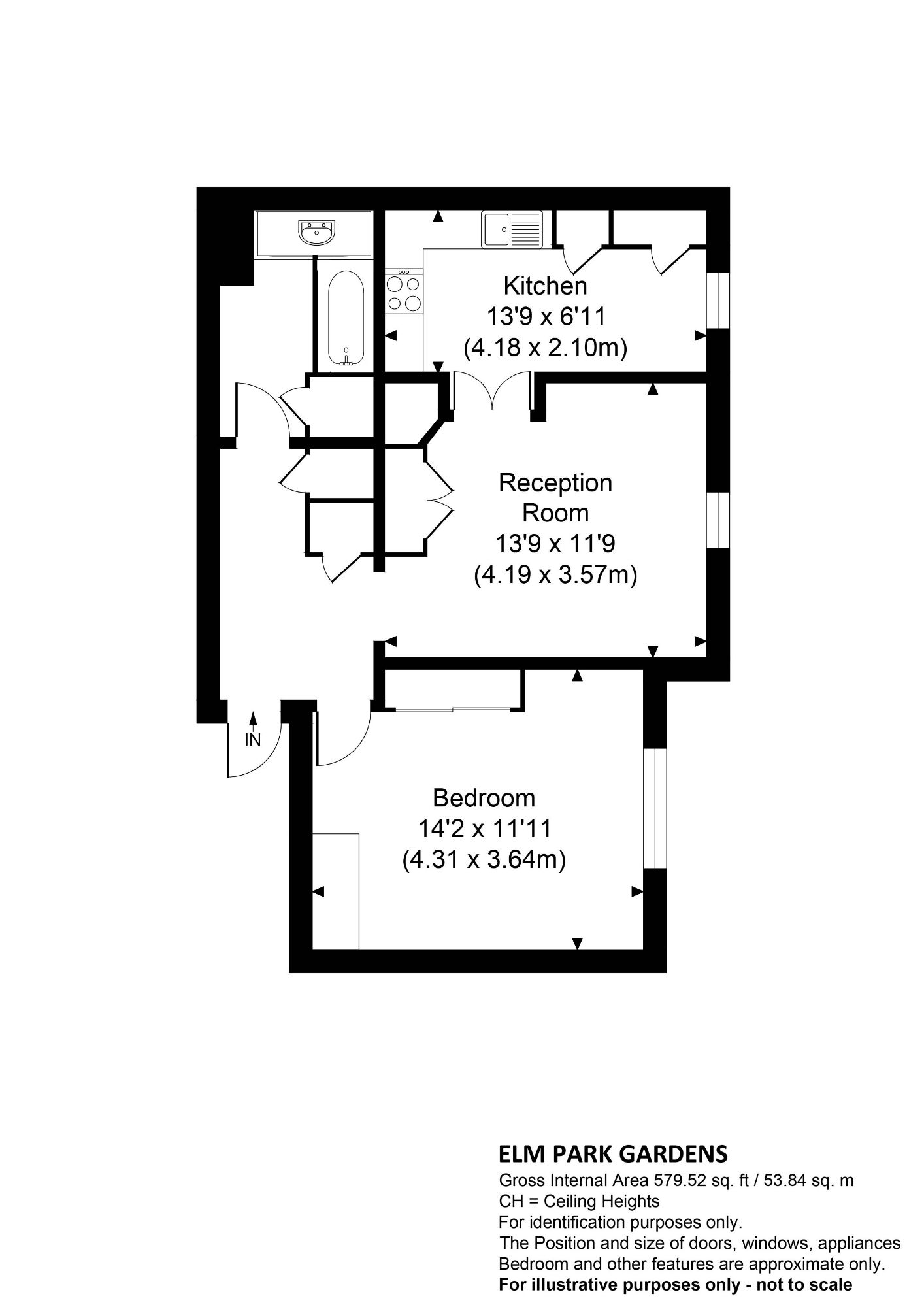 10, 93 Elm Park Gardens, London floorplan