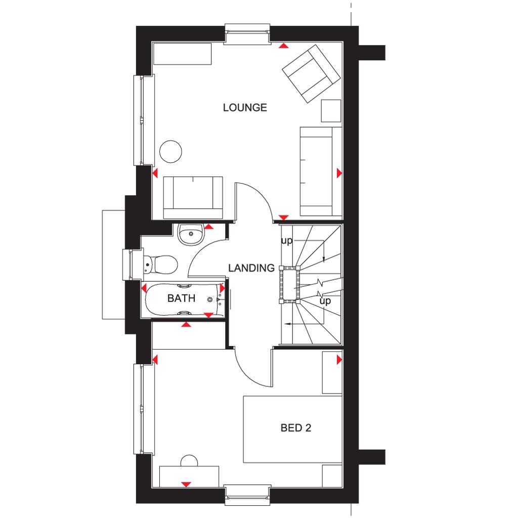 "Brentford" at Somerset Avenue, Leicester LE4, 3 bedroom semidetached
