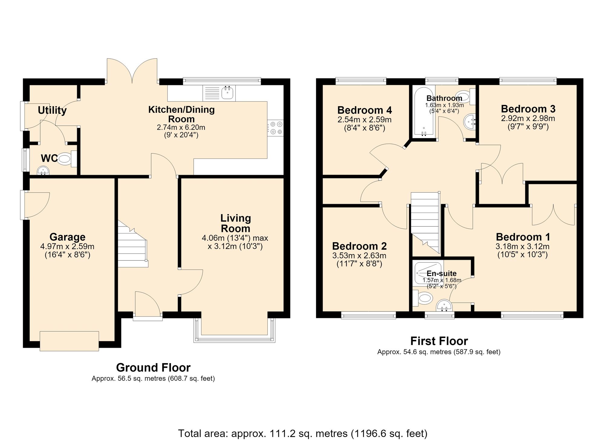 8 Wheatear Place, Darwen floorplan