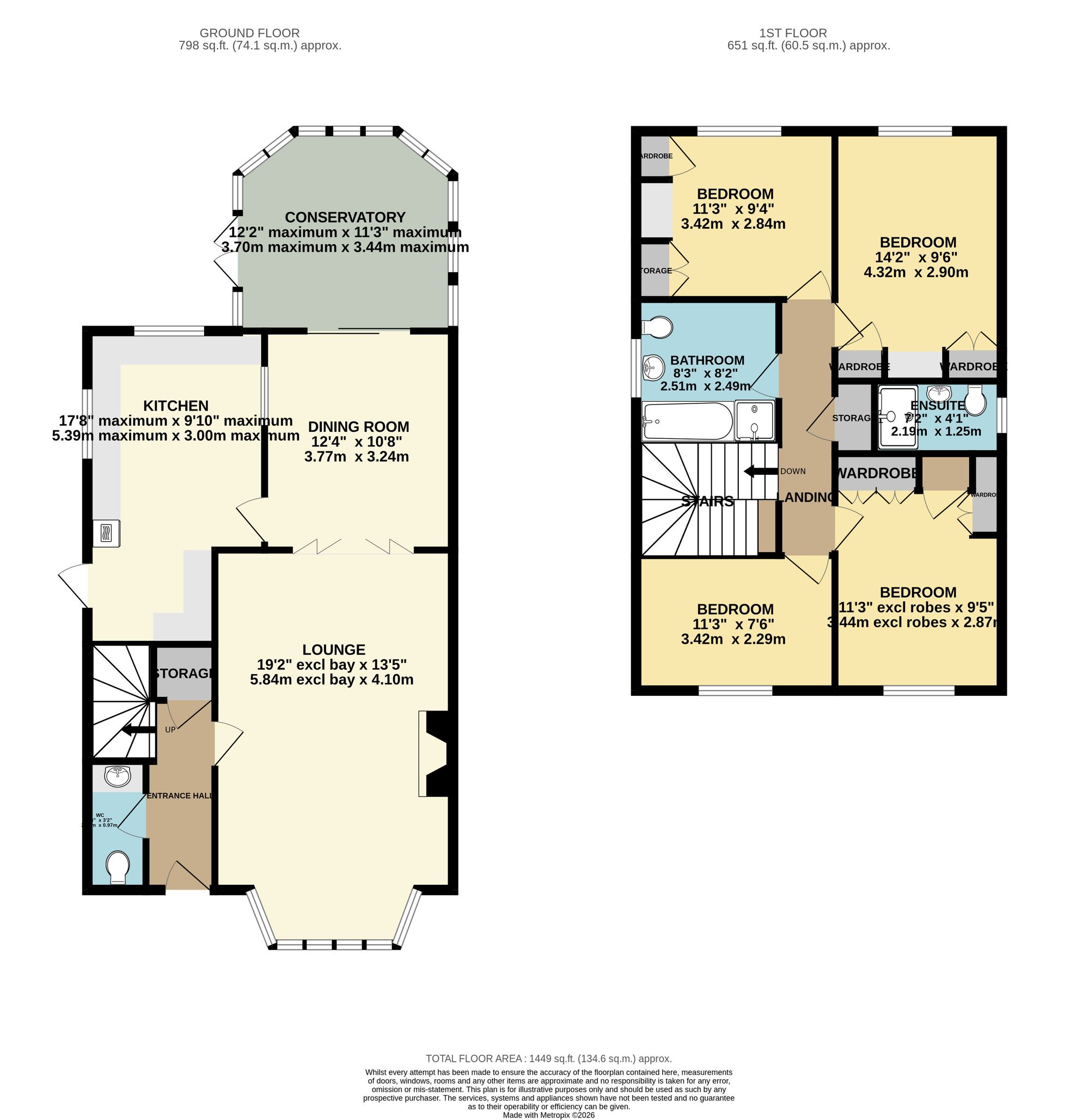 58 New Lane, Warrington floorplan
