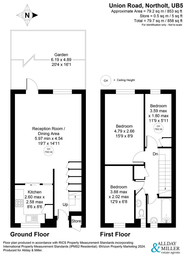 33, Union Road, Northolt floorplan