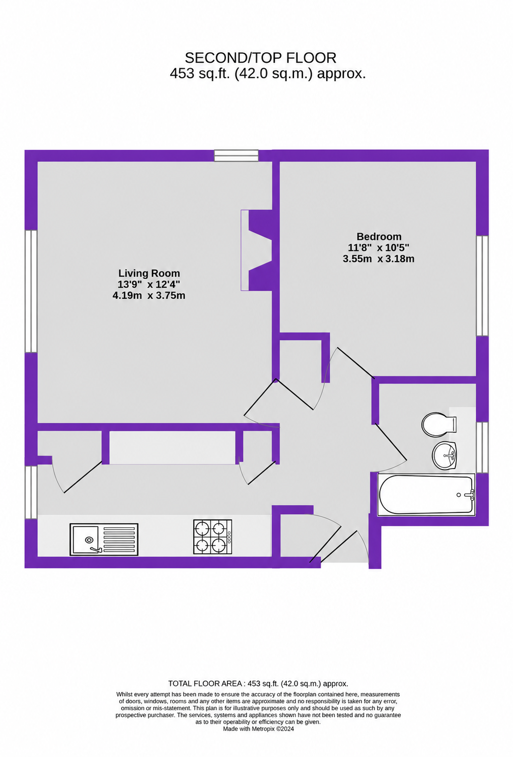 Flat 27, Upper Elmers End Road floorplan