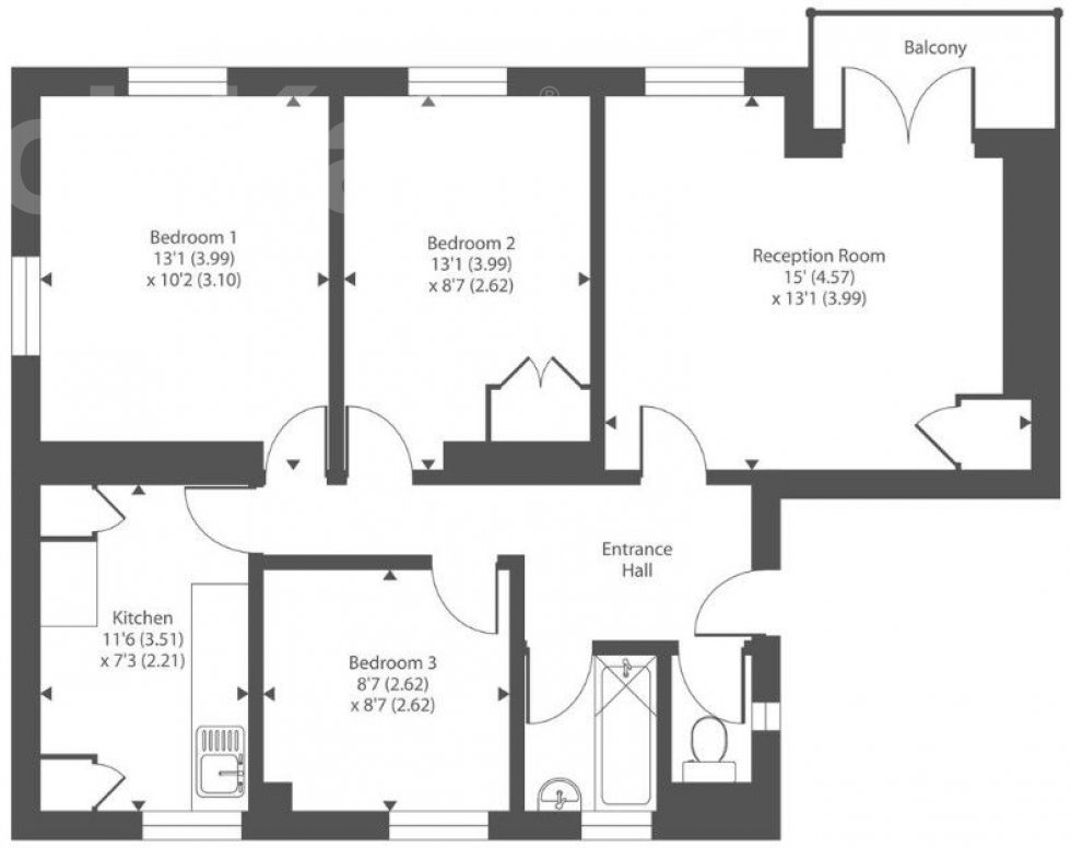 Dresden House, Lambeth Walk, London floorplan