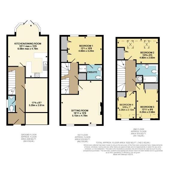 4 Bedrooms End terrace house for sale in Mill View Close, Ewell, Epsom KT17