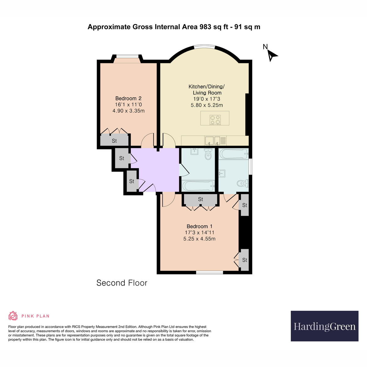 Flat Flat 4, 11, Northfield End, Henley-on-thames floorplan